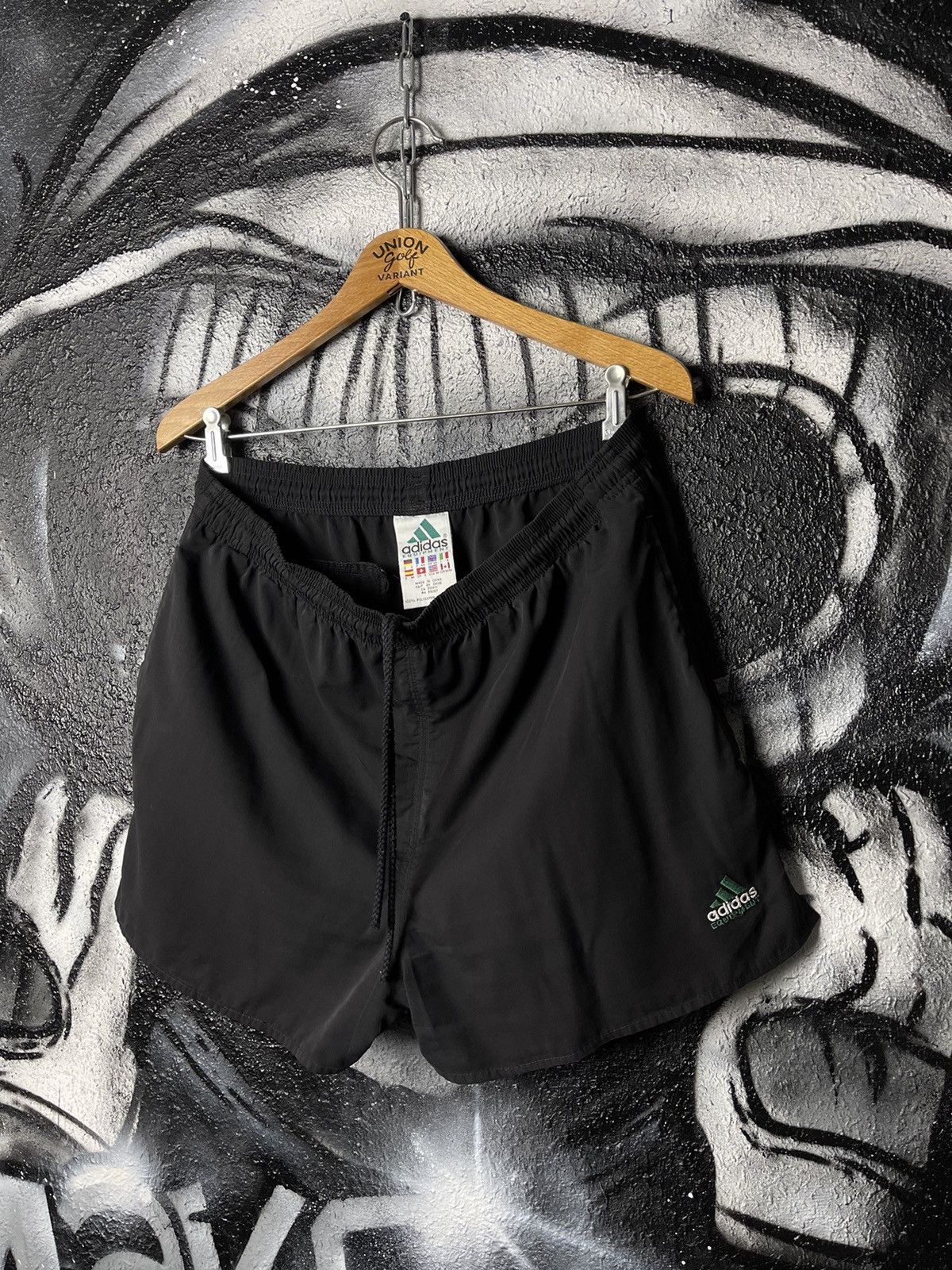 Adidas Adidas Equipment Vintage Black Sport Shorts Men’s Size M Size US 32 / EU 48 - 1 Thumbnail