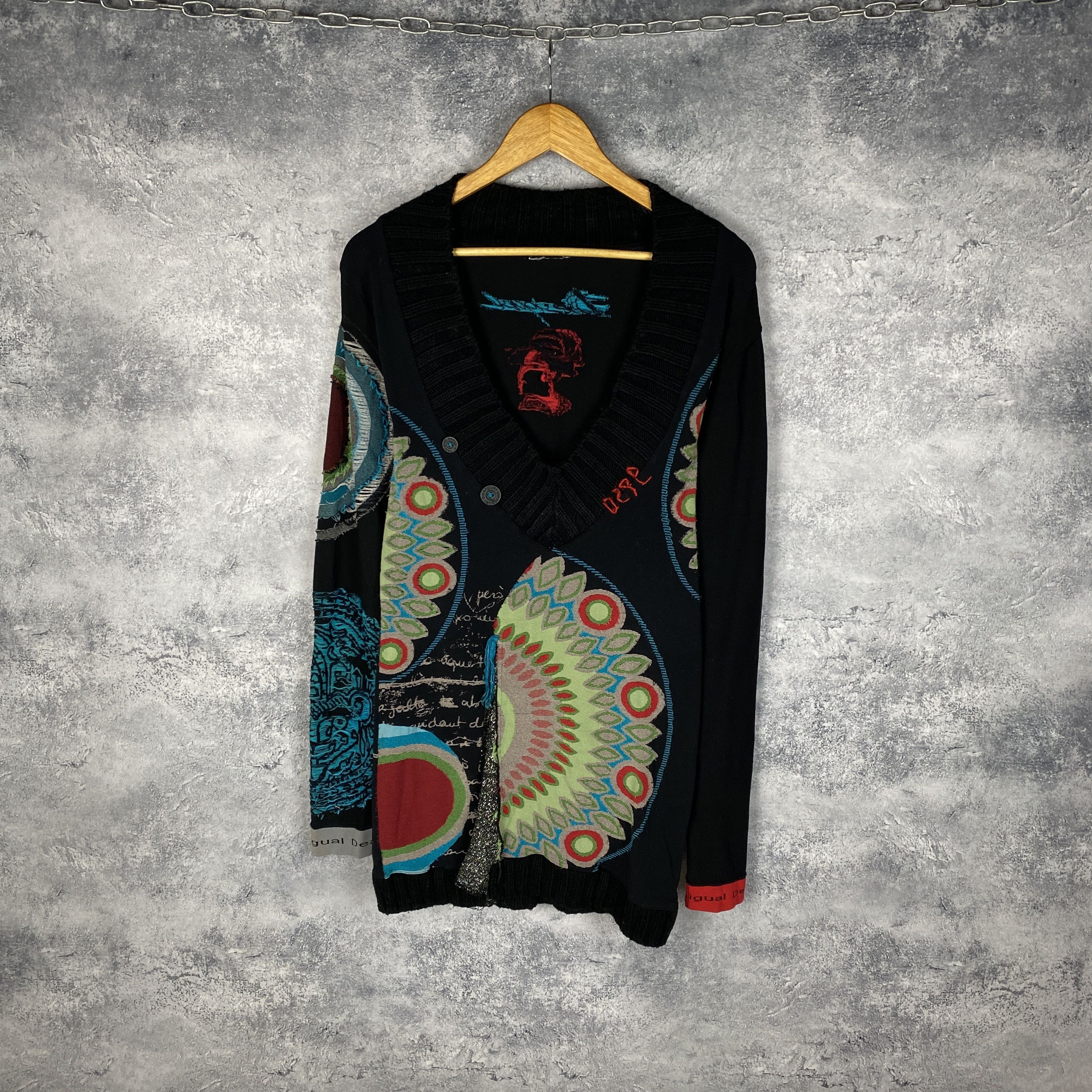 Desigual Desigual Dress Women's Size L/XL Multicolor Long Sleeve Size L / US 10 / IT 46 - 1 Thumbnail