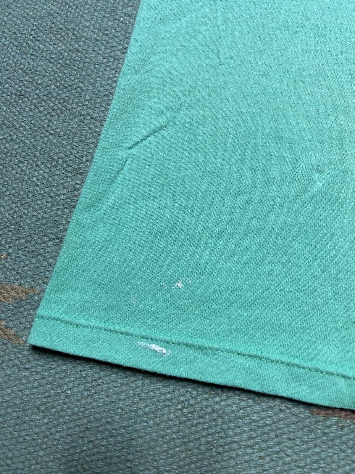 Vintage VTG 80s pocket t shirt blank mint green muscle paint soft M Size US M / EU 48-50 / 2 - 8 Thumbnail