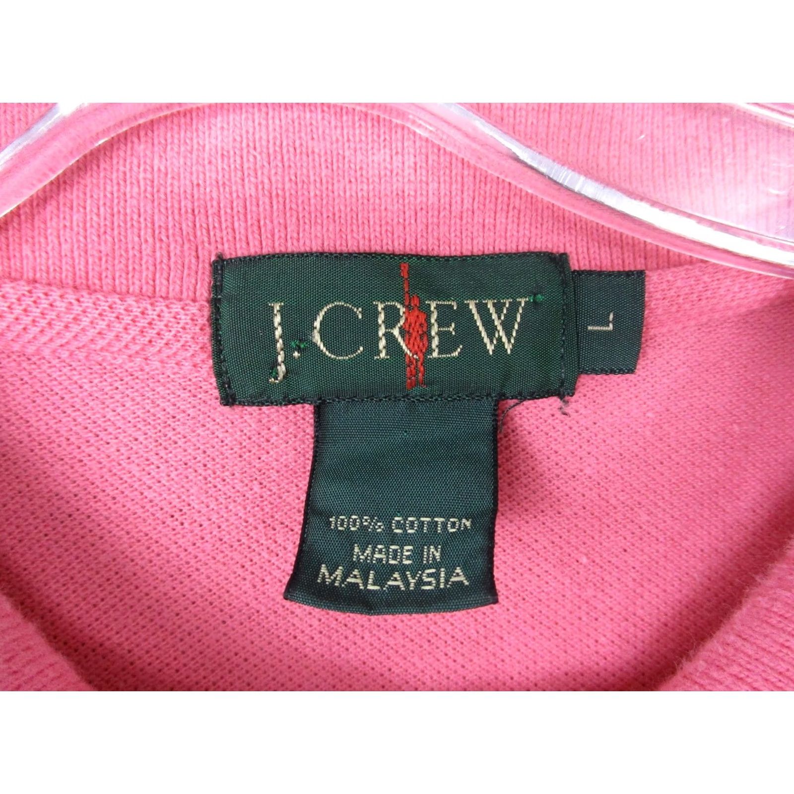 J.Crew J.Crew Polo Shirt Mens Large Pink 100% Cotton Short Sleeve Oarsman Pique Polo Shirt Size US L / EU 52-54 / 3 - 3 Thumbnail