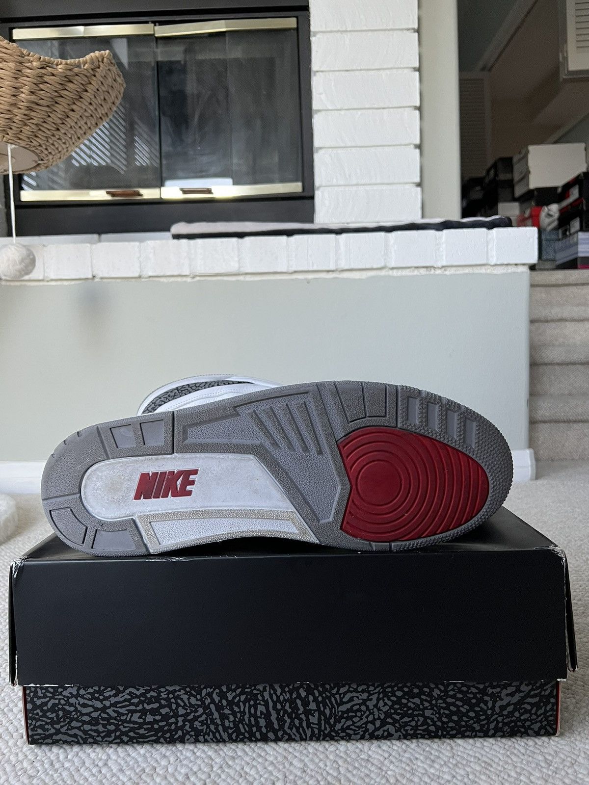 Nike Air Jordan 3 Retro OG Fire Red 2022 White Size US 15 / EU 48 - 12 Thumbnail