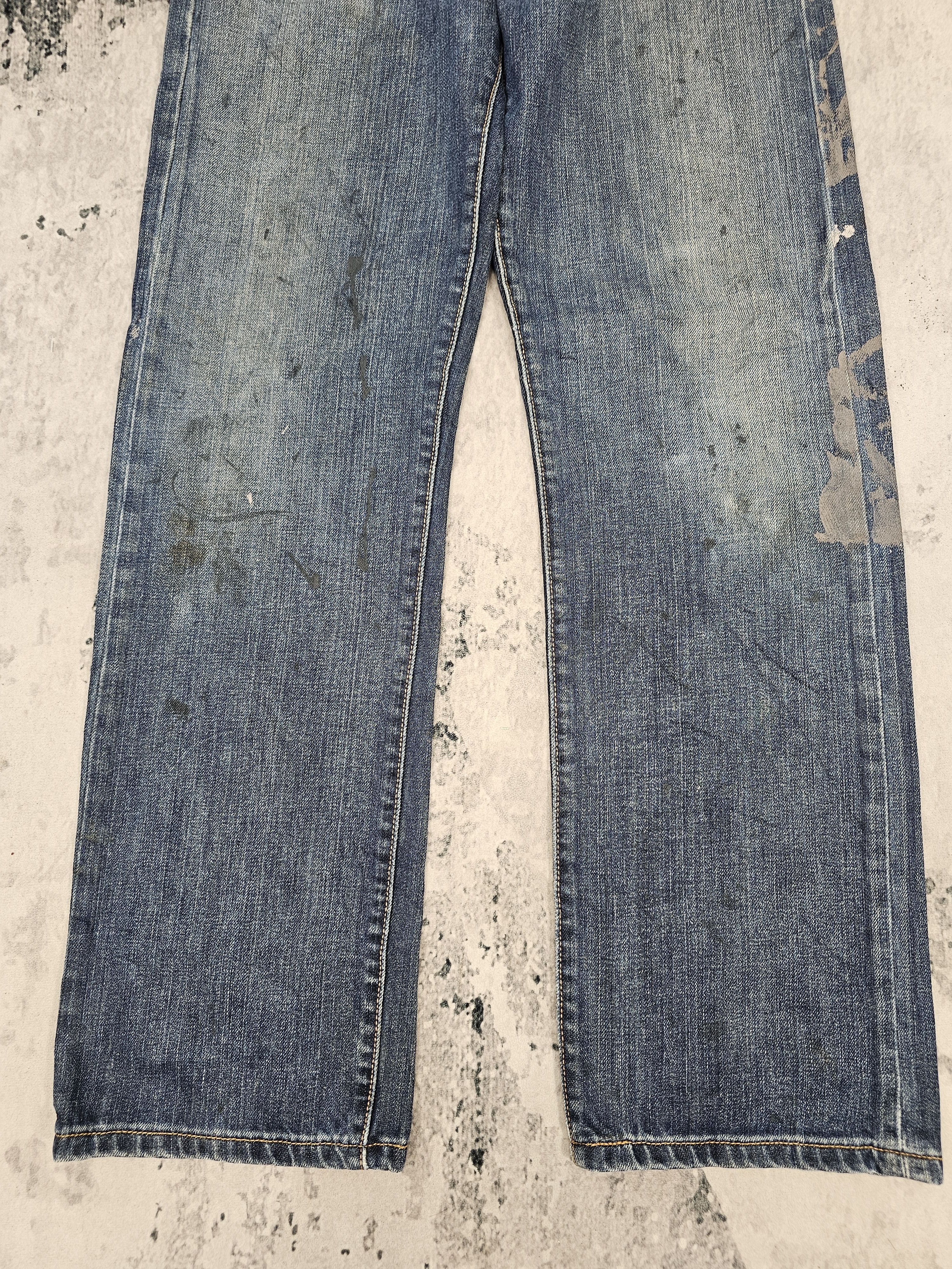 Levi's Vintage Clothing Vintage LEVIS 501 Paint Splash Blue Jeans Size 30X31.5 L0526 Size US 30 / EU 46 - 3 Thumbnail