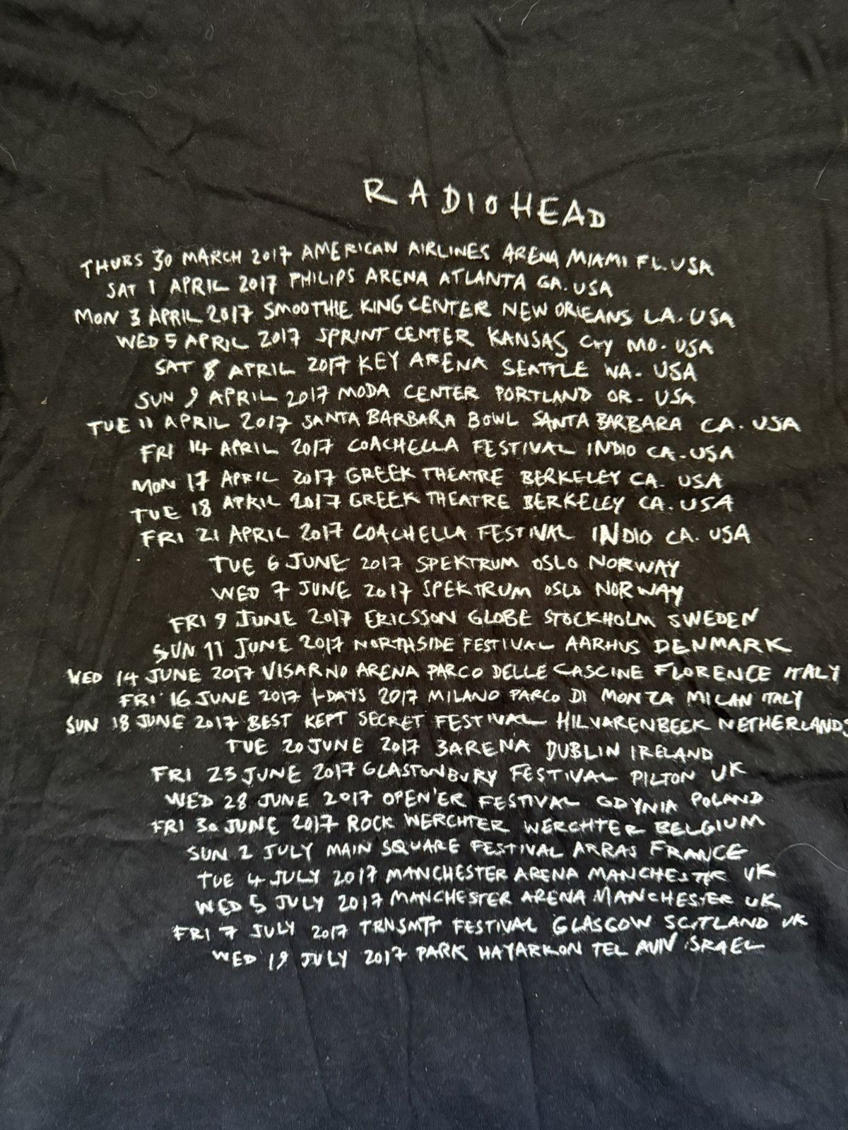 Other Radiohead 2017 US tour tee W.A.S.T.E Size US S / EU 44-46 / 1 - 4 Thumbnail