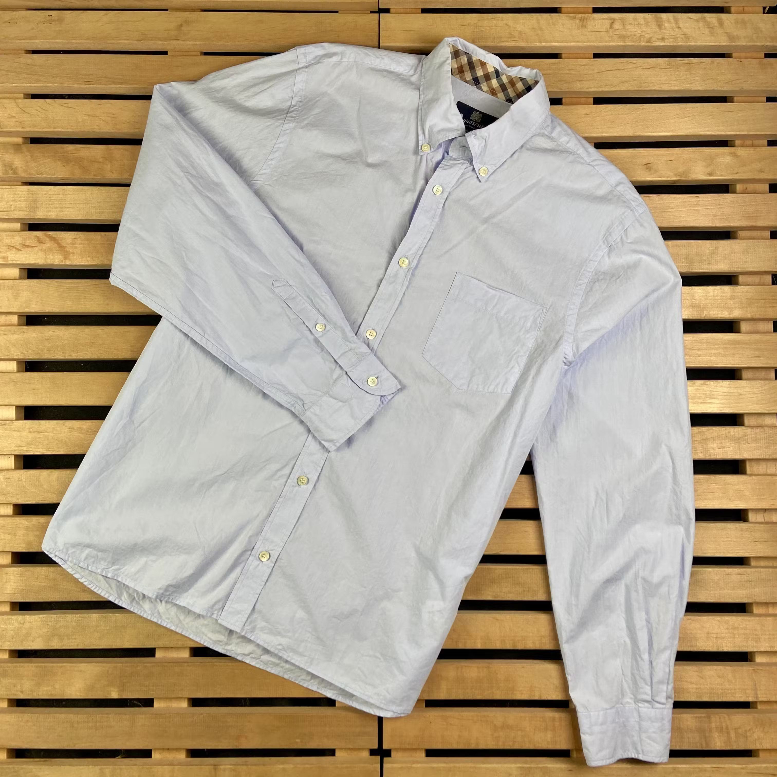 Aquascutum Mens Shirt Long Sleeve Aquascutum Size XL Size US XL / EU 56 / 4 - 1 Thumbnail