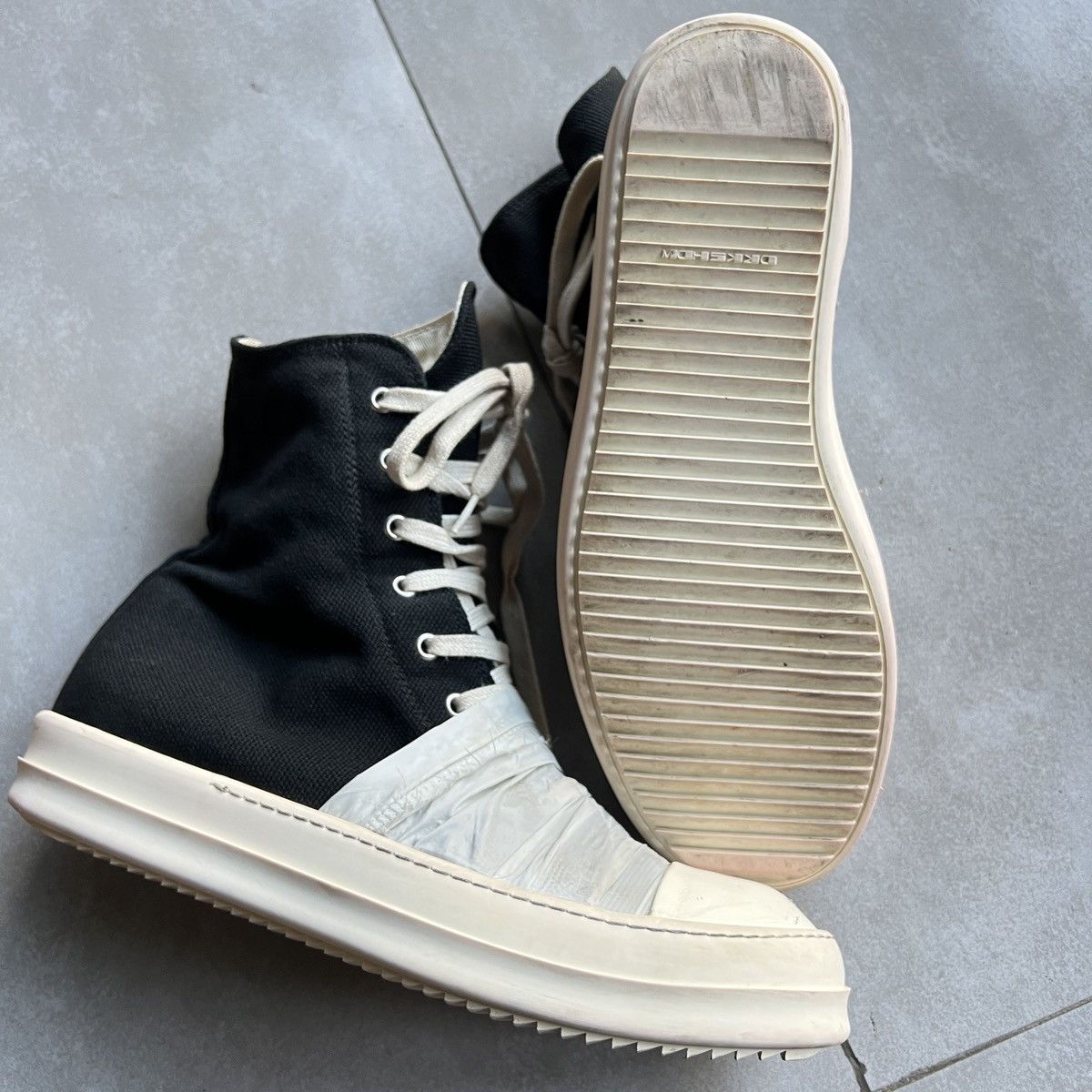 Rick Owens × Rick Owens Drkshdw (Last Drop) Rick Owens Wrap Ramones Size US 9 / EU 42 - 5 Thumbnail