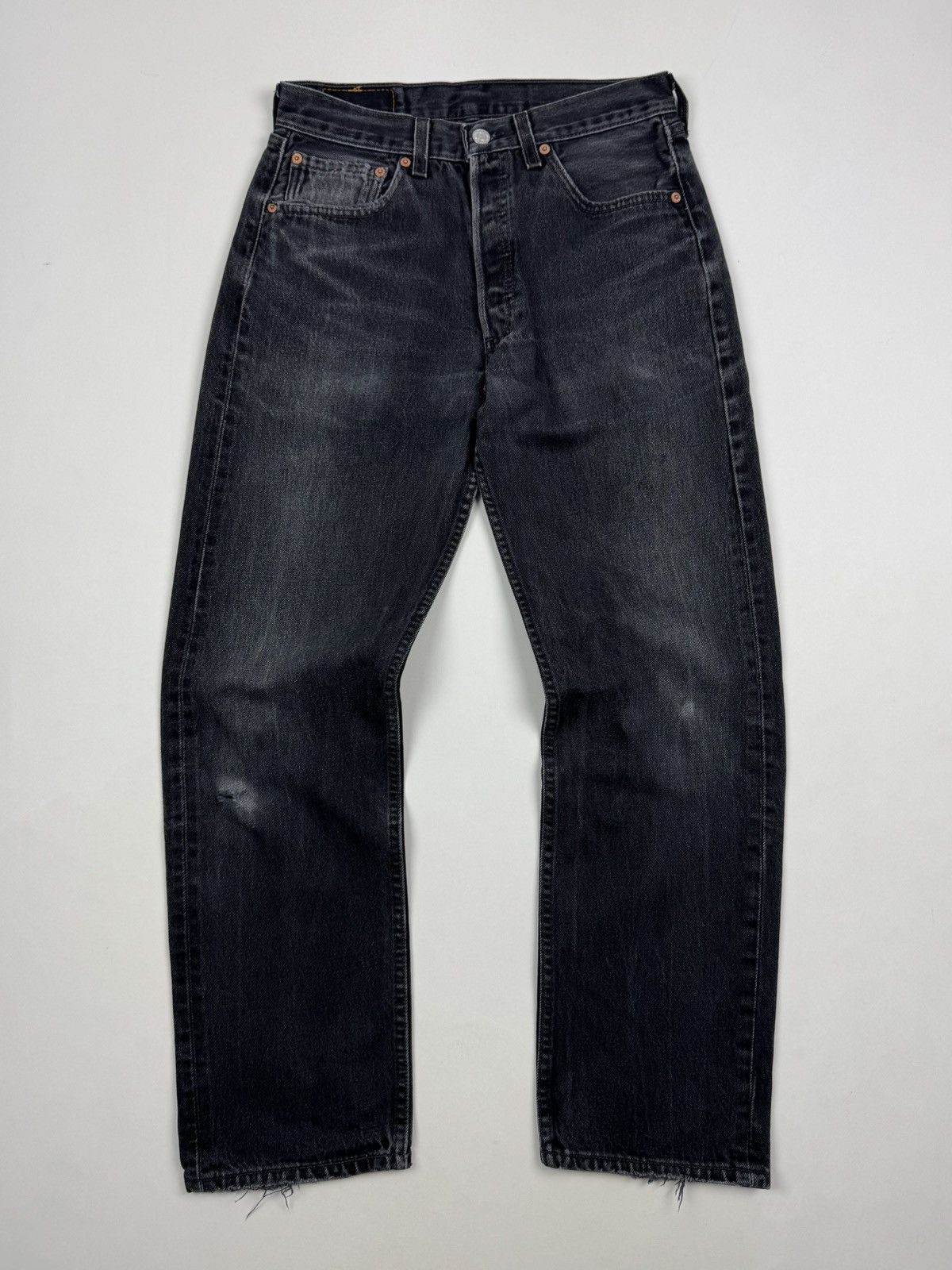 Levi's 1990’s Vintage Distressed Levi’s 501 Washed Gray Jeans Pants Size US 31 - 1 Thumbnail