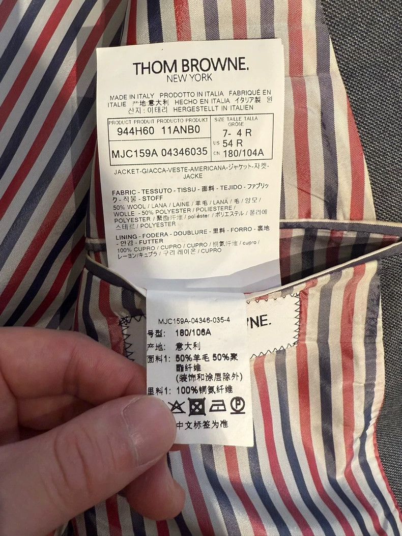 Thom Browne THOM BROWNE4Classic four-bar Blazer 2502-Nextarrow Size 52S - 4 Thumbnail