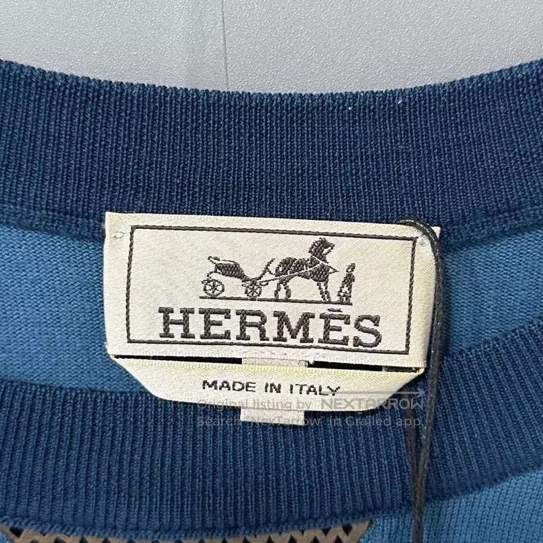 Hermes Hermes Contrast Panel Wool Knit Top Size US XL / EU 56 / 4 - 4 Thumbnail