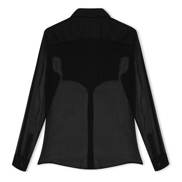 Balmain o1g2r1mq1024 Shirt in Noir Size M / US 6-8 / IT 42-44 - 2 Thumbnail