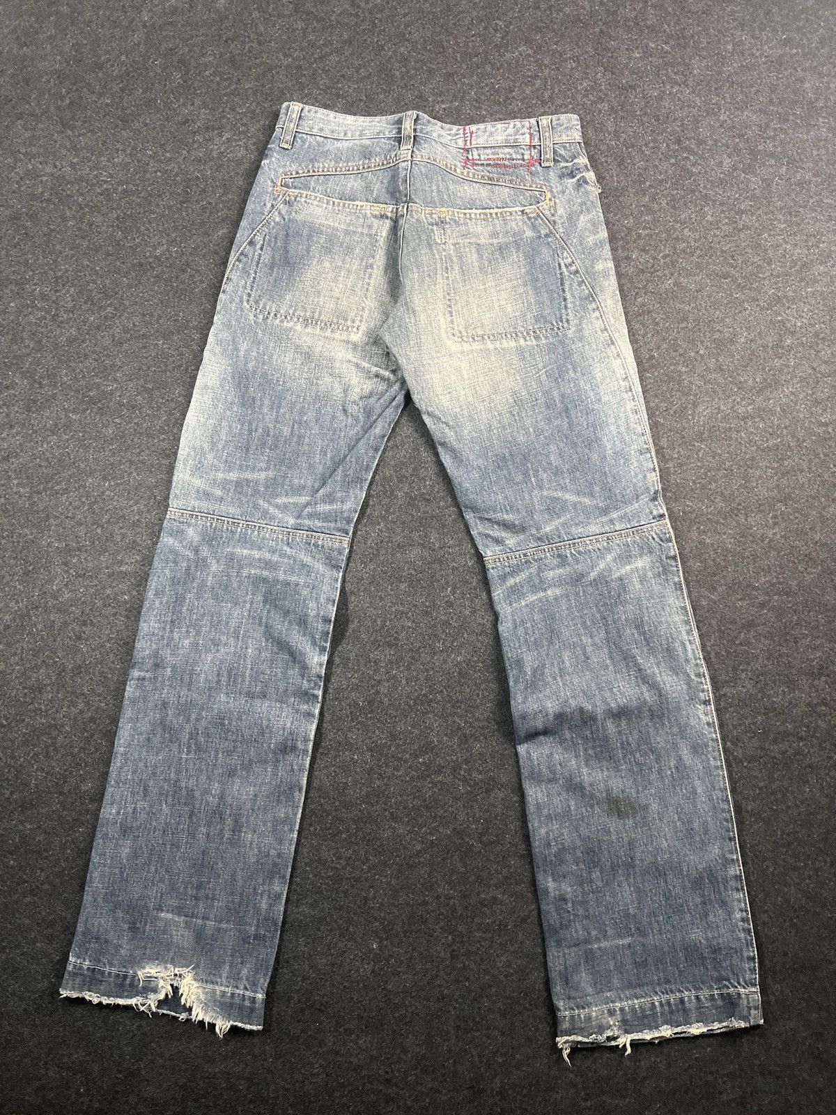 Marithe + Francois Girbaud Marithe Francois Girbaud Baggy Double Knee Faded Jeans Size US 30 / EU 46 - 4 Thumbnail