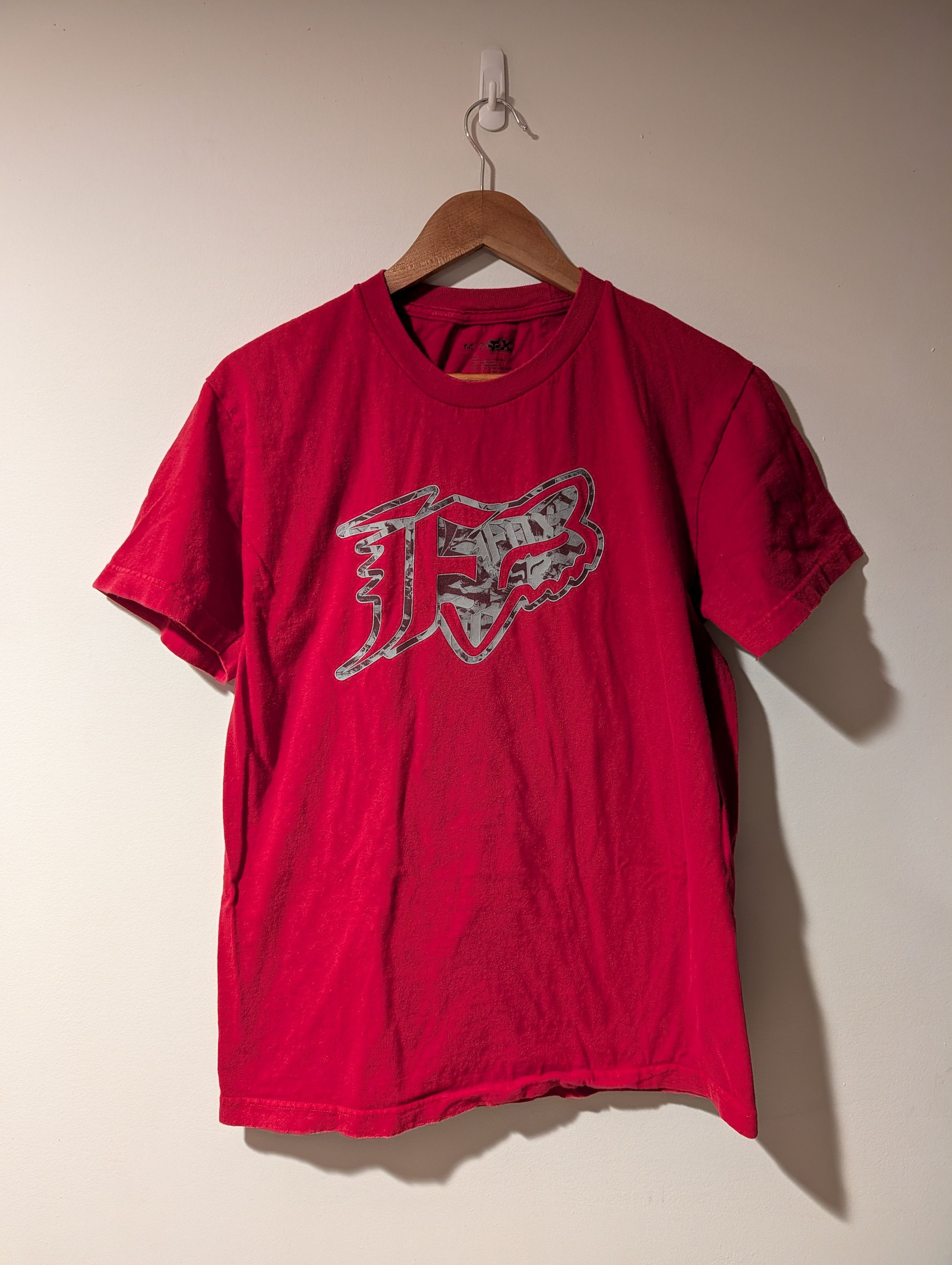 Fox Racing Vintage Y2K Fox Motocross Racing Logo Red Medium T-Shirt Size US M / EU 48-50 / 2 - 1 Thumbnail