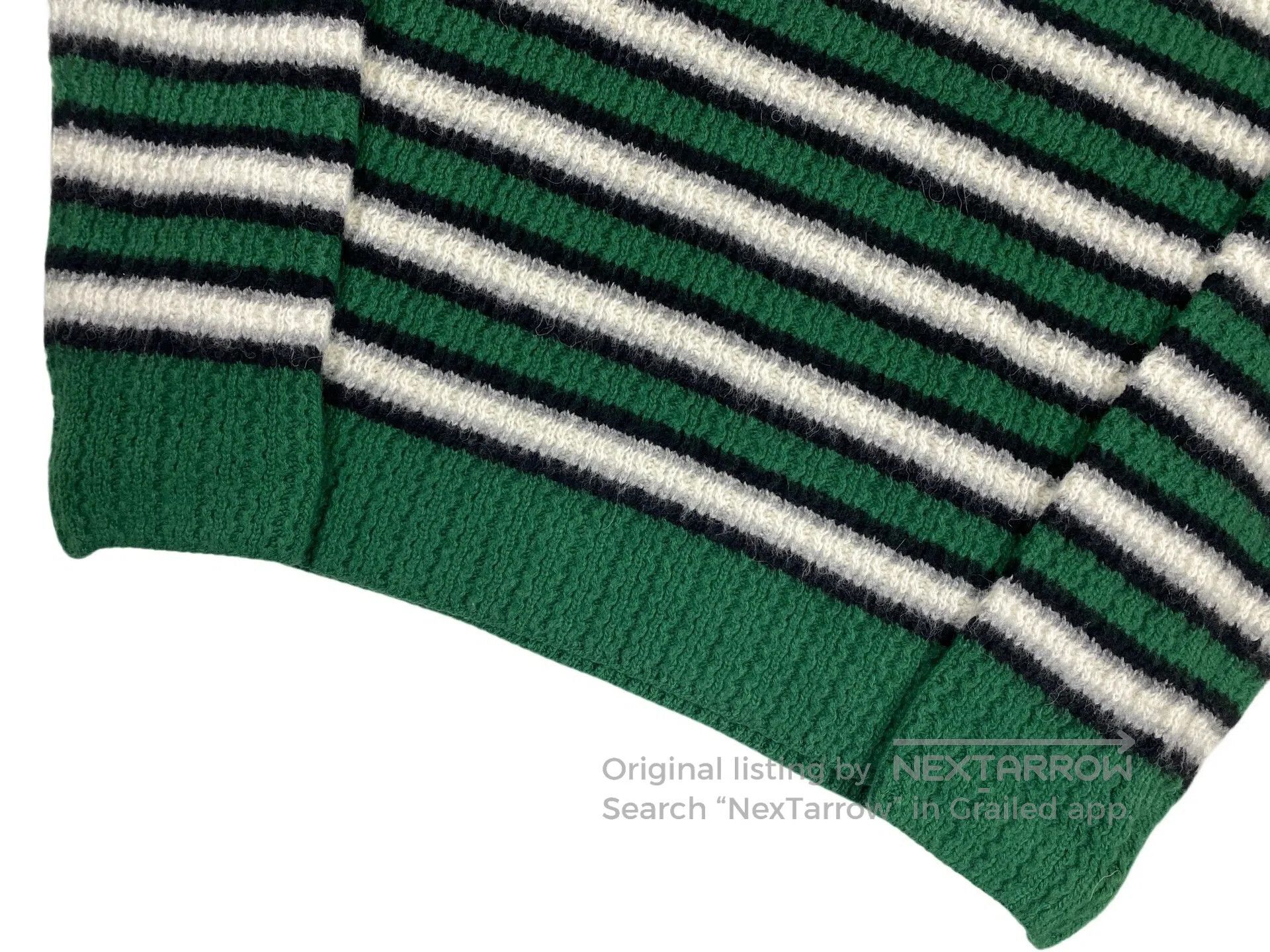 ERL ERL Green Striped Sweater Size US XL / EU 56 / 4 - 4 Thumbnail