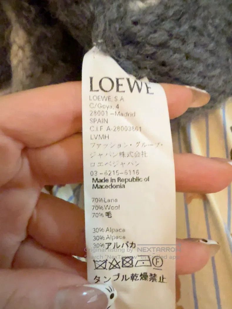 Loewe Loewe Exclusive Black and White Plaid Sweater Size S / US 4 / IT 40 - 3 Thumbnail