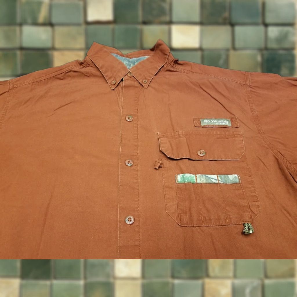 Vintage Columbia PHG Shirt Men M Red Vented Bird Outdoor Hunting Gear Outdoors Button-Up Casual Size US M / EU 48-50 / 2 - 1 Thumbnail