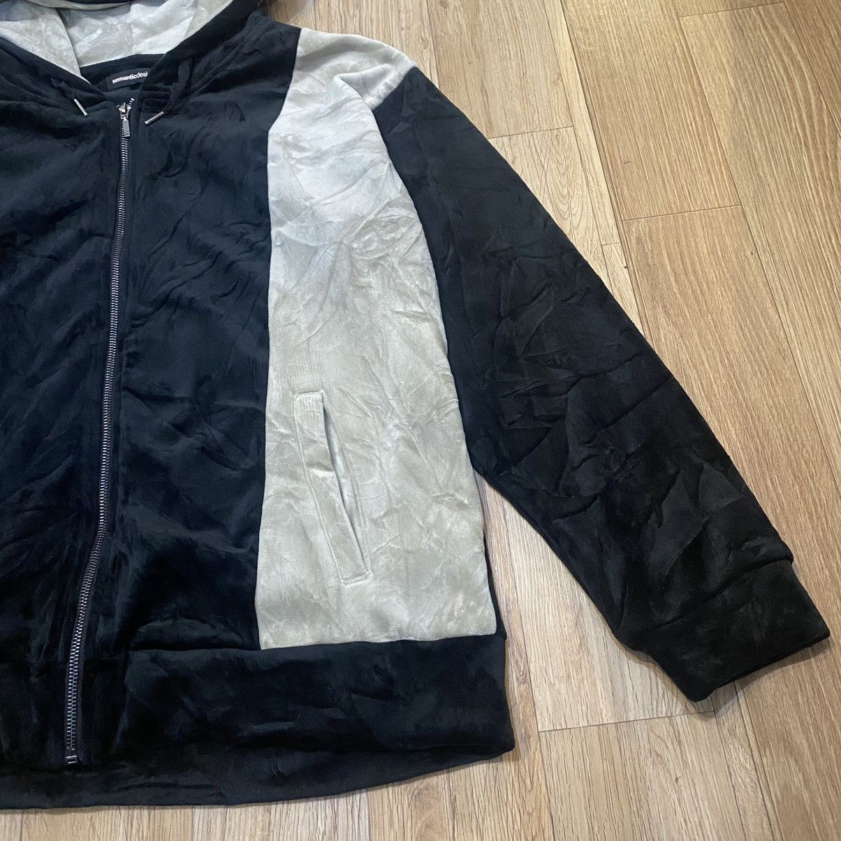 semanticdesign 2000s Semantic Design Velvet Zip Up Hoodie Size US L / EU 52-54 / 3 - 6 Thumbnail