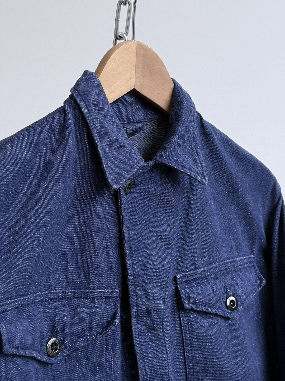Le Laboureur Vintage 60s French Workwear Denim Sanfor Chore Jacket Size US M / EU 48-50 / 2 - 5 Thumbnail