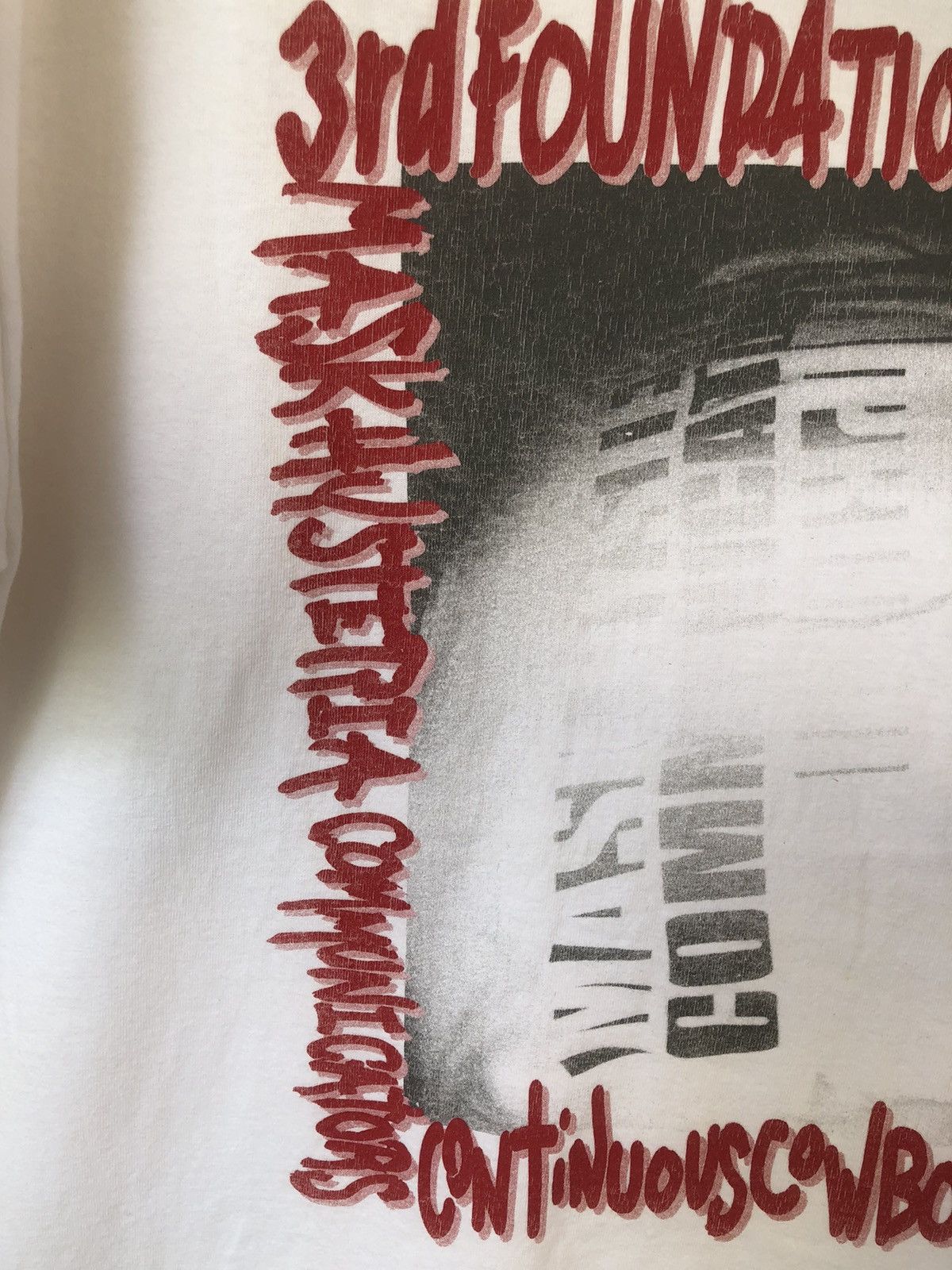 Vintage Vintage 3rd Foundation Wording Tee Size US XL / EU 56 / 4 - 11 Thumbnail