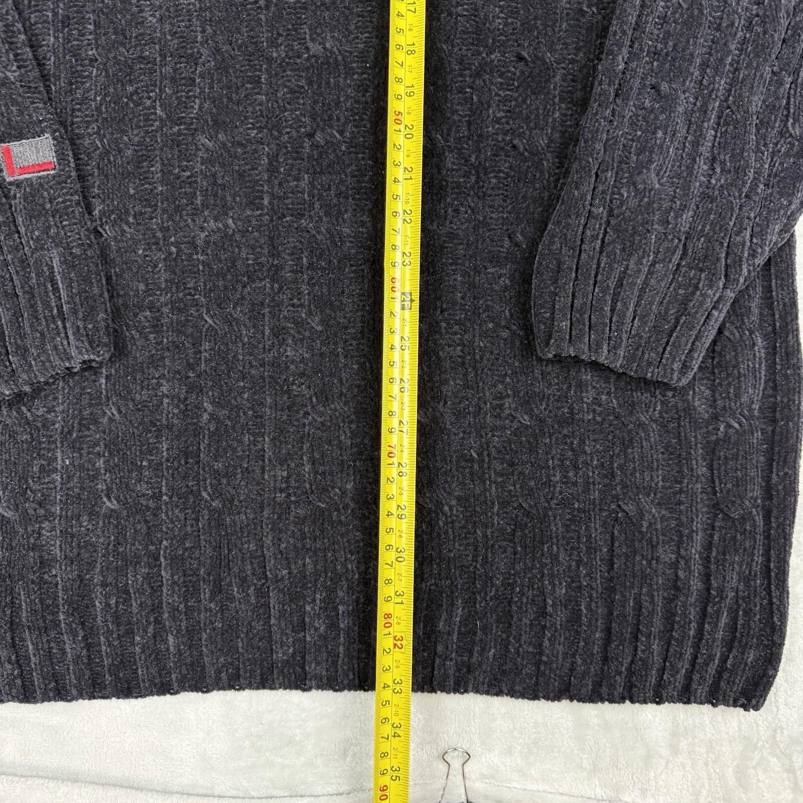 Fubu VTG FUBU Sports Black Chenille Ribbed Sweater Hip-Pop SzXL Size US XL / EU 56 / 4 - 7 Thumbnail
