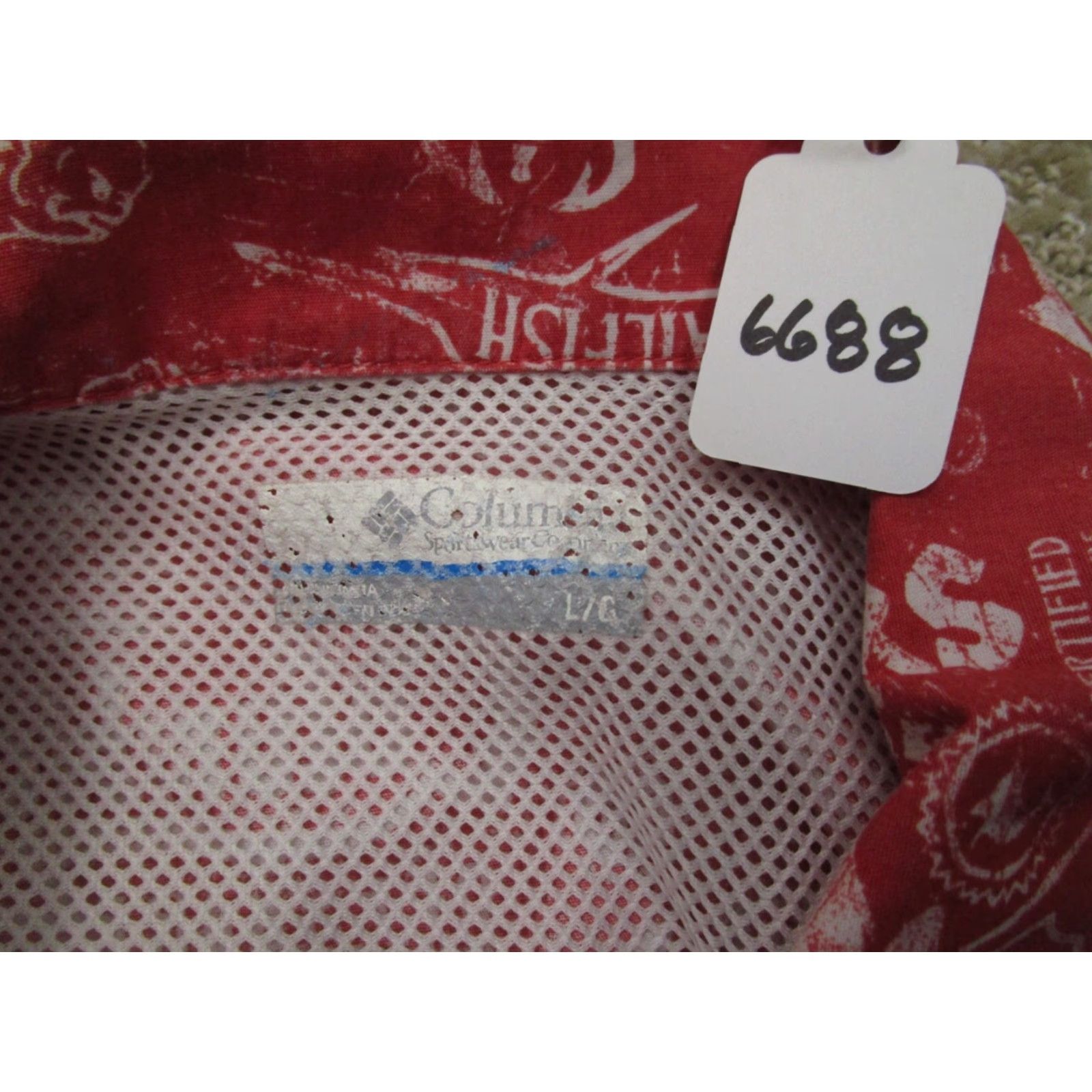 Vintage Columbia Shirt Men Large Red Short Sleeve PFG Button-Up Collared Fishing All Over Print AOP Sea/Vintage: No Size US L / EU 52-54 / 3 - 8 Thumbnail