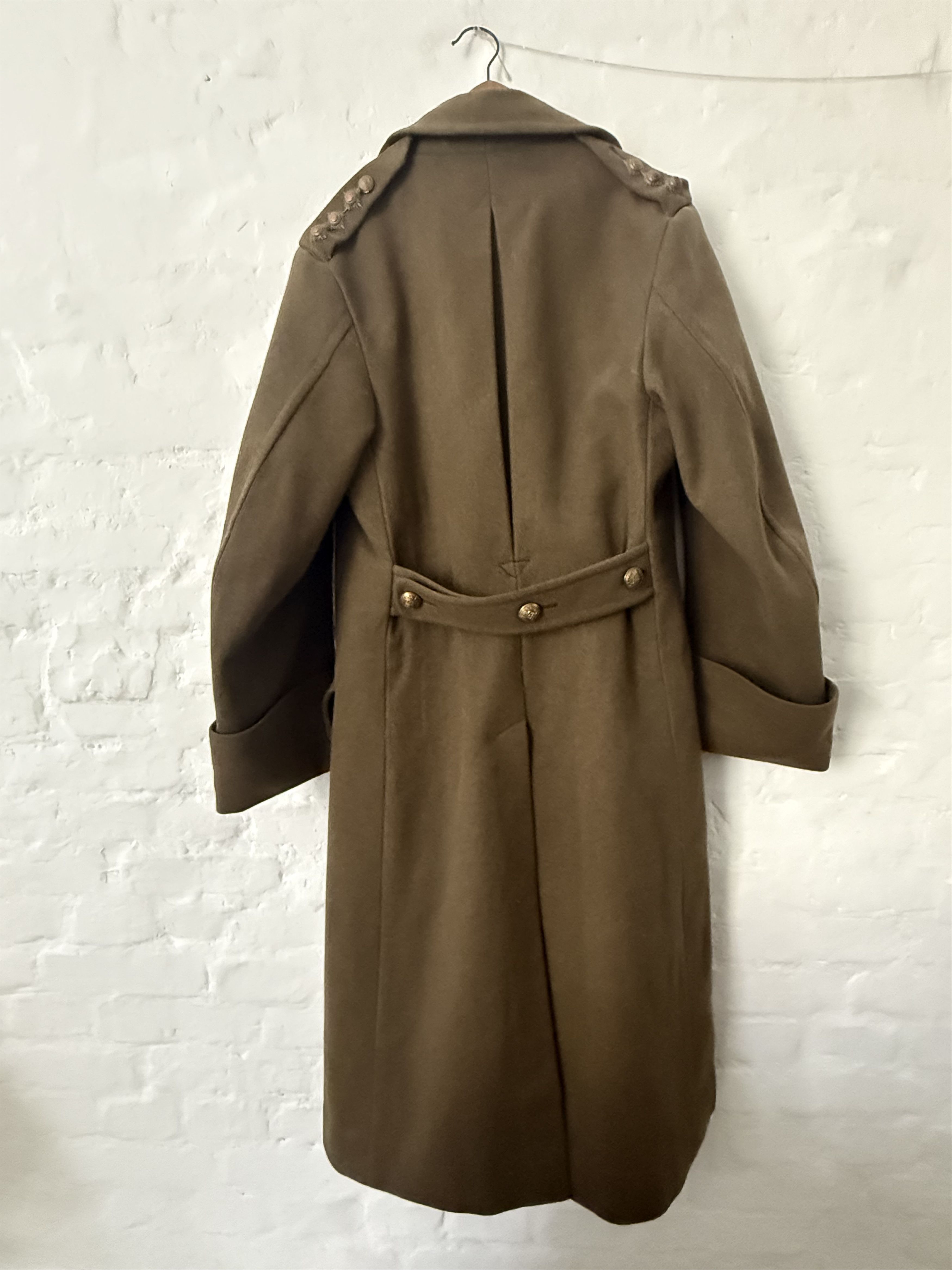 Vintage Antique British Military Archive Greatcoat WW1 Era Size US XXL / EU 58 / 5 - 4 Thumbnail