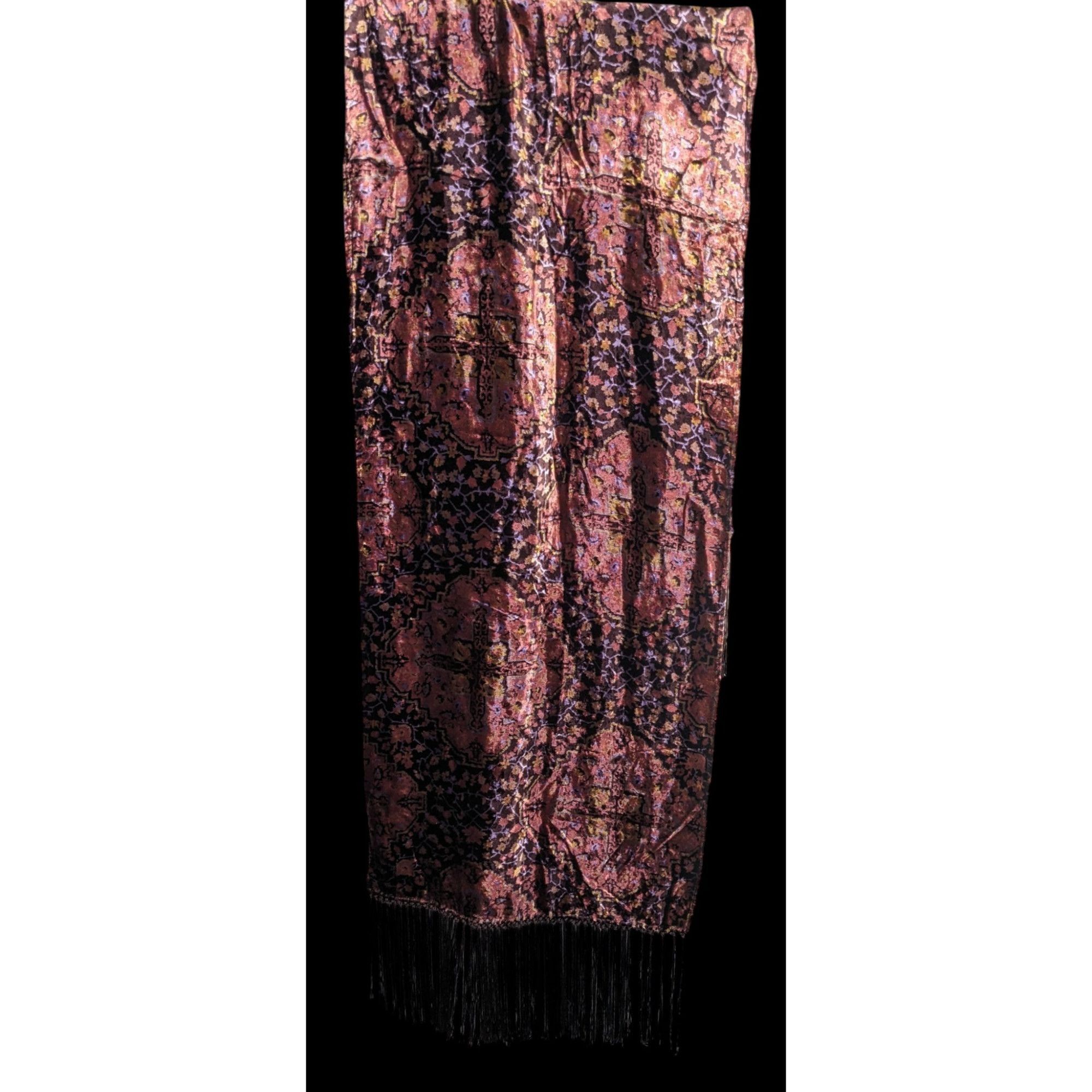 Other Vintage Renaissance-Inspired Dyed Velvet Shawl Size ONE SIZE - 2 Thumbnail