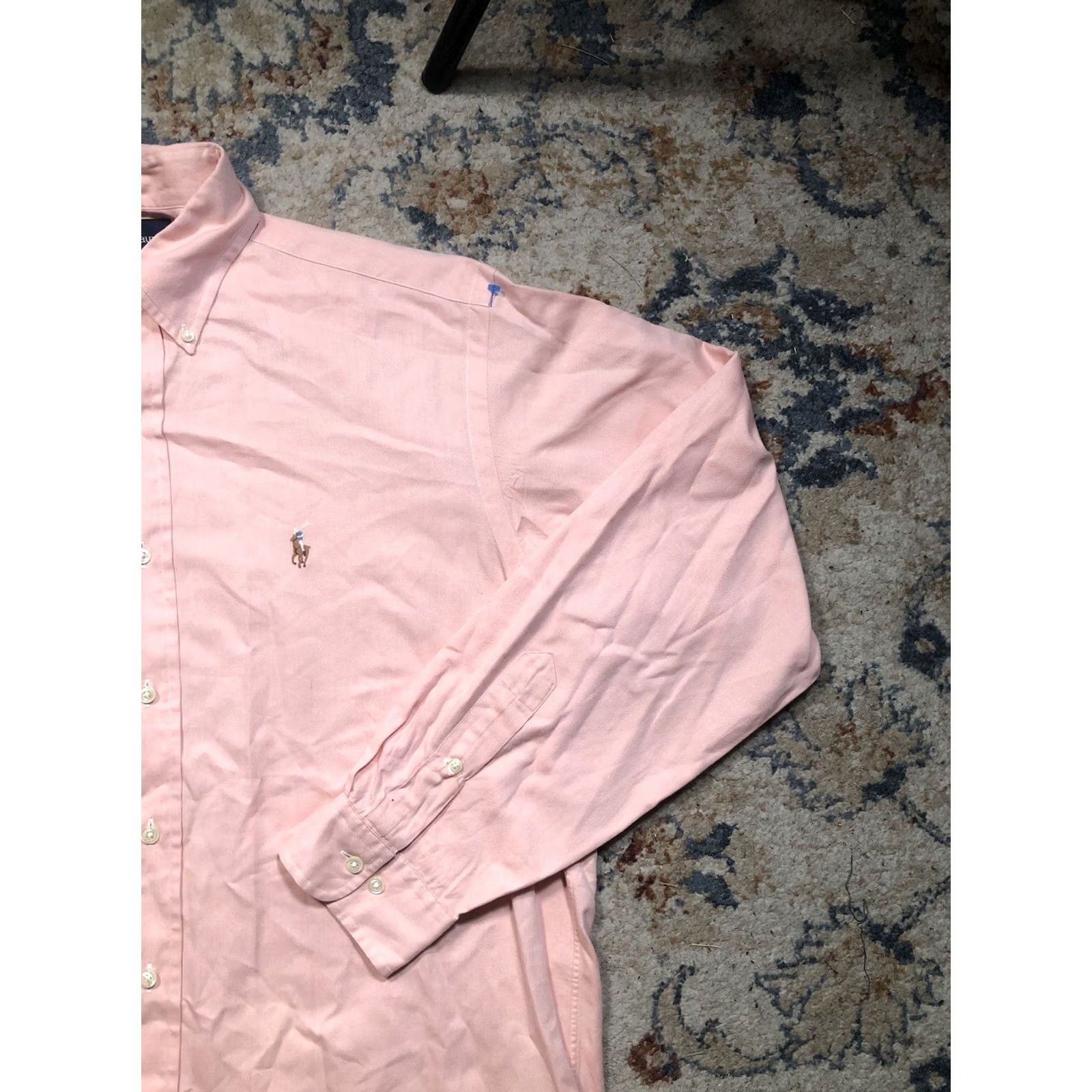Ralph Lauren VINTAGE Ralph Lauren Dress Shirt Men Pink 15.5 Medium Classic Fit Button Down Long Sleeve Cotton Size 40R - 4 Thumbnail