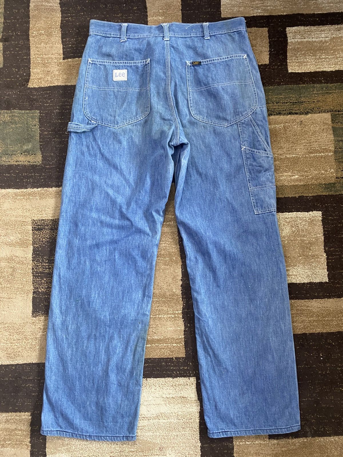 If Six Was Nine × Lee × Vintage Vintage Lee Paint Splatter Carpenter Denim Size US 34 / EU 50 - 9 Thumbnail