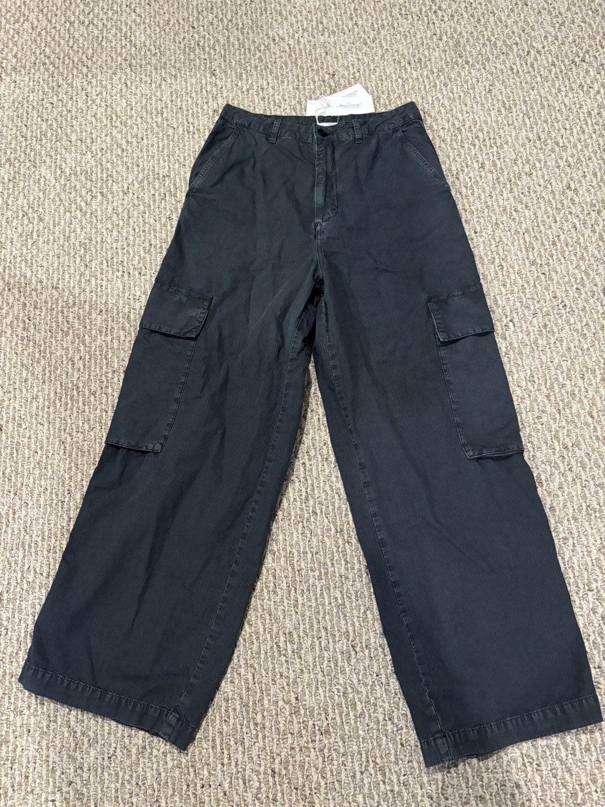 Other American vintage france black baggy military cargo pants Size US 30 / EU 46 - 1 Thumbnail