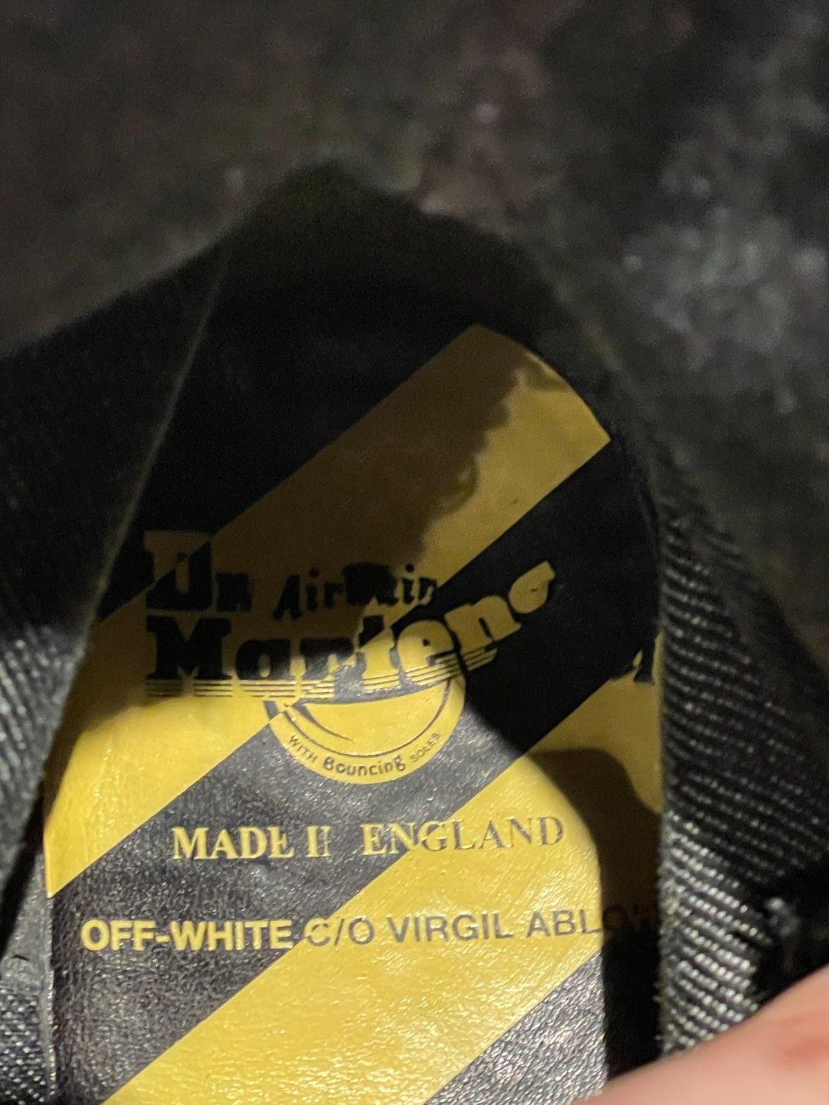 Dr. Martens Dr Martens x Off-White Bleached denim boots Blk Size US 9 / EU 42 - 12 Thumbnail