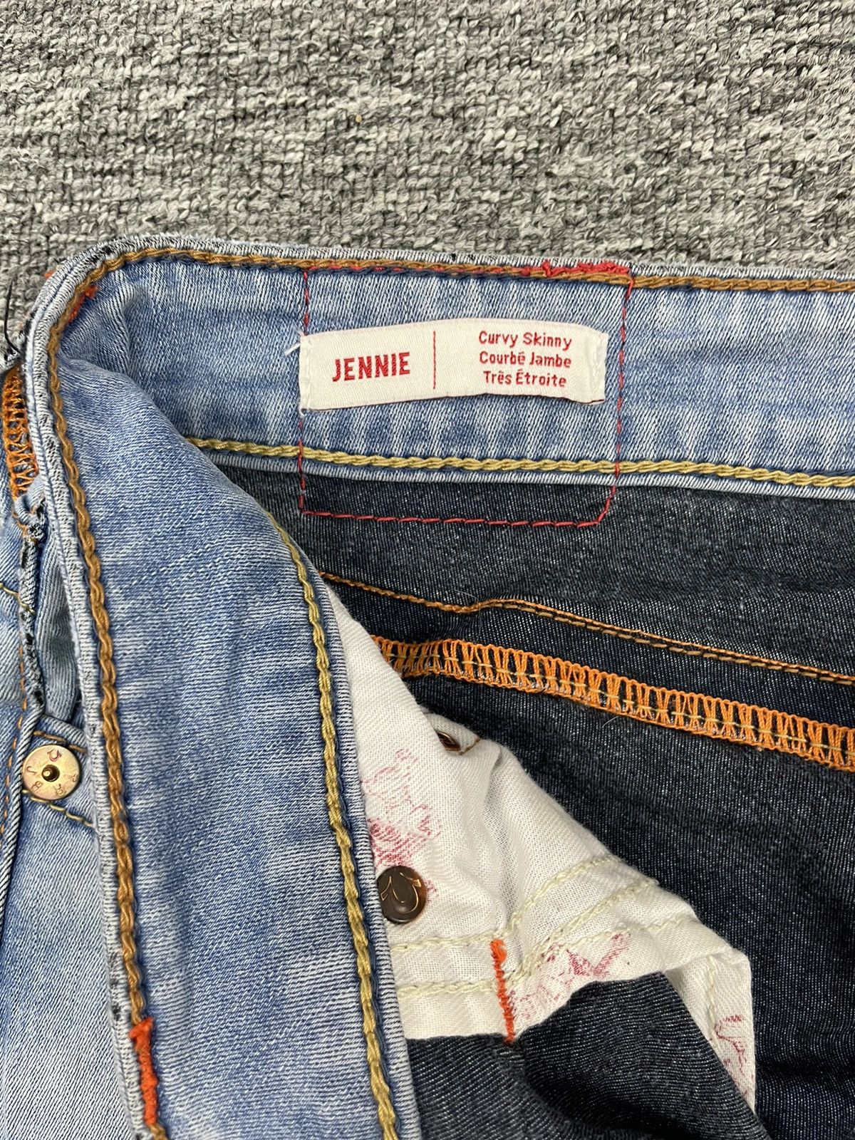 True Religion × Vintage Vintage True Religion Curvy Skinny Denim Stretch Jeans 34x39 Size US 34 / EU 50 - 6 Thumbnail