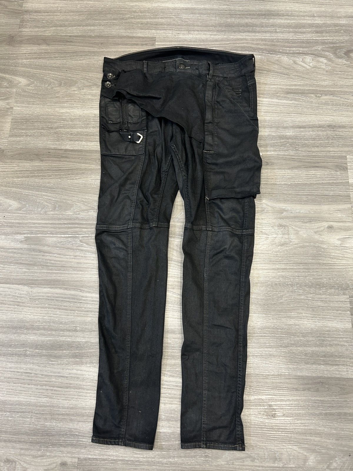 Rick Owens × Rick Owens Drkshdw Rick Owens FW13 Plinth Waxed Denim