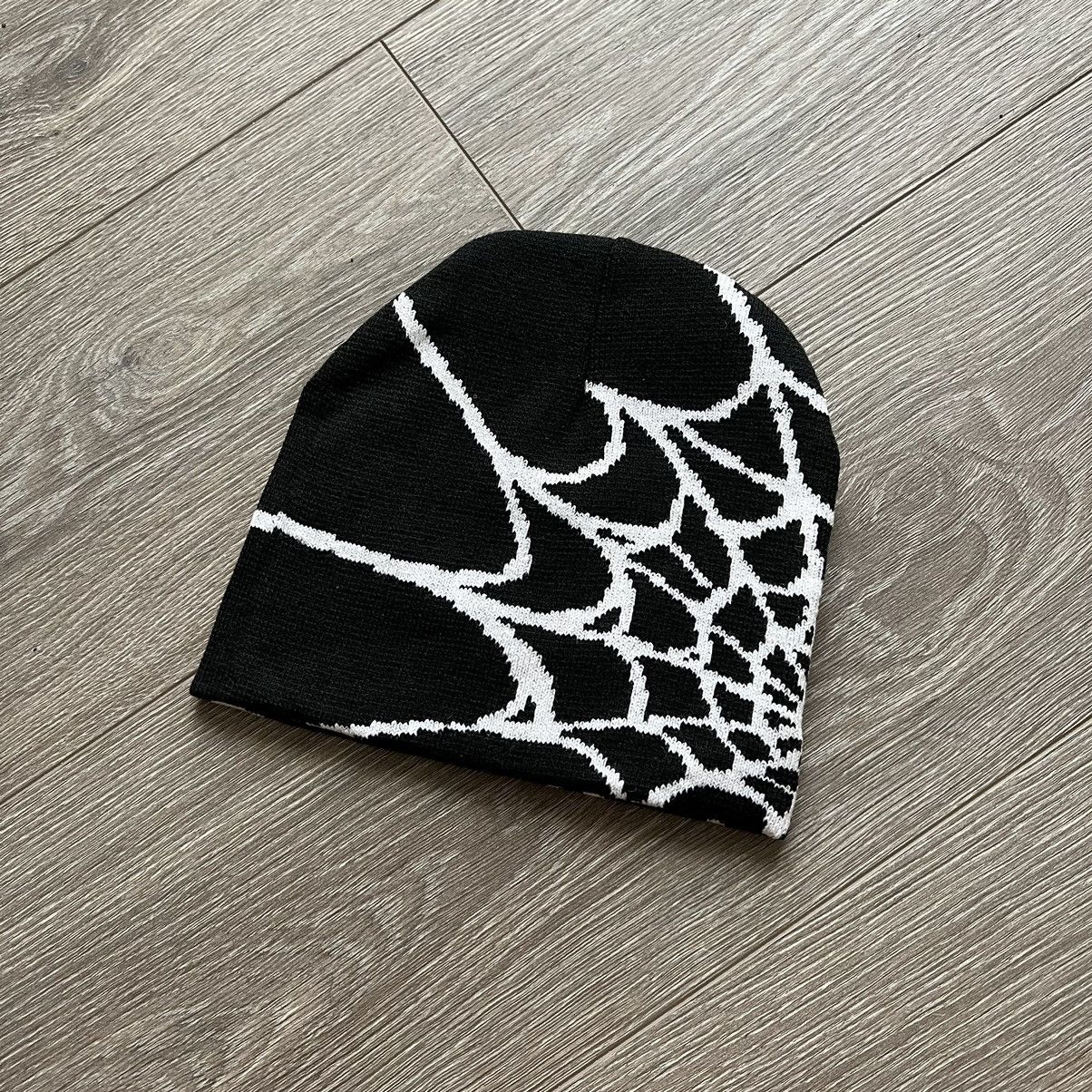 Japanese Brand × Vintage 🕸️Spider Web Beanie Hat y2k Size ONE SIZE - 1 Thumbnail