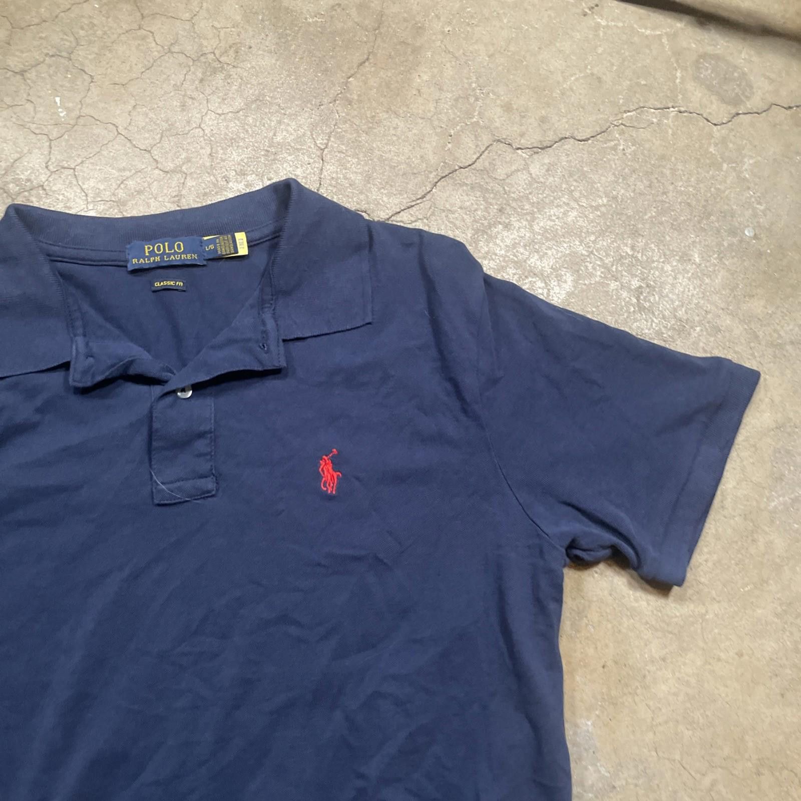 Polo Ralph Lauren Polo Ralph Lauren Blue Short Sleeve Polo Shirt Men's Large Size US L / EU 52-54 / 3 - 5 Thumbnail