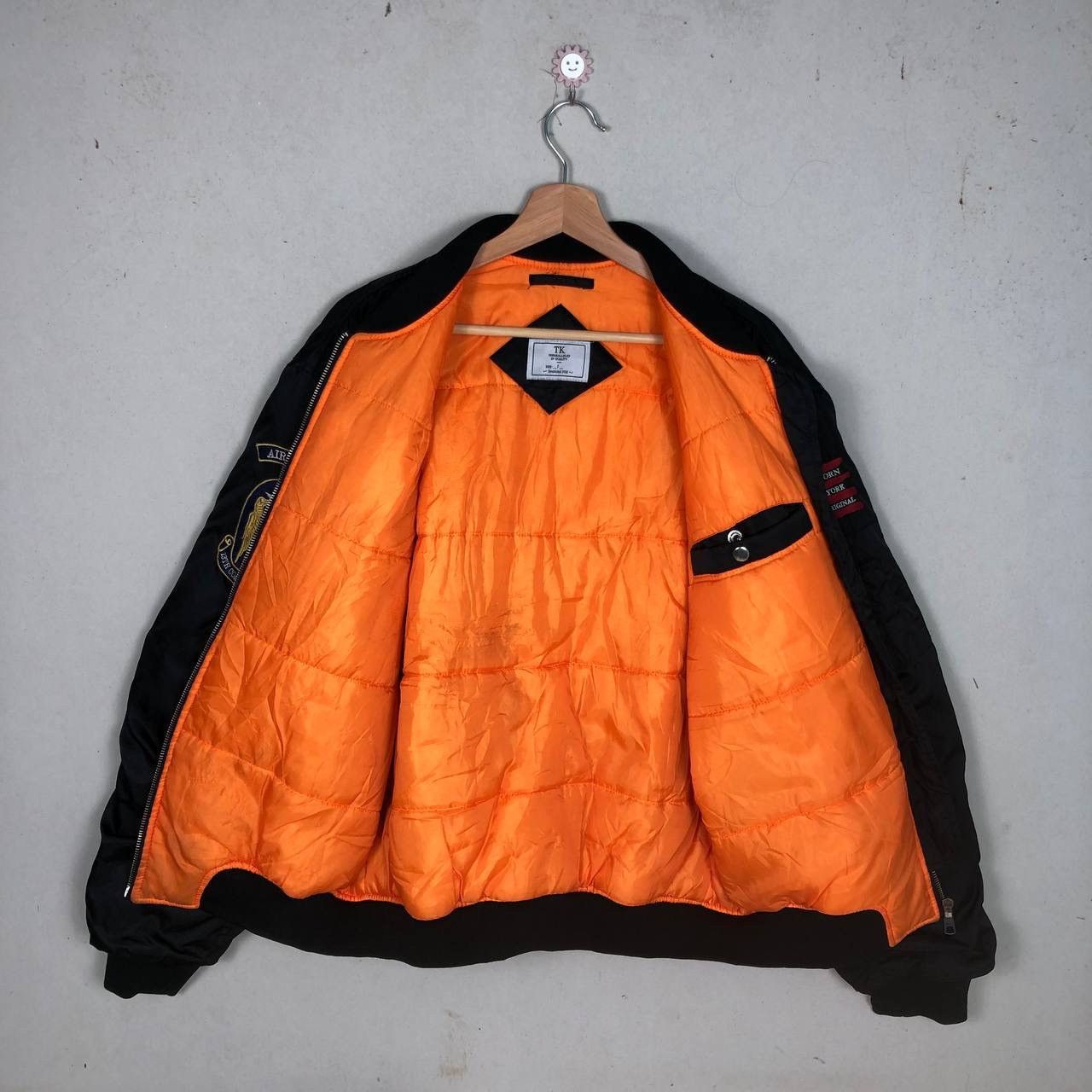 Vintage US Air Force Military Bomber Jacket USA Flight Jacket Size US L / EU 52-54 / 3 - 3 Thumbnail