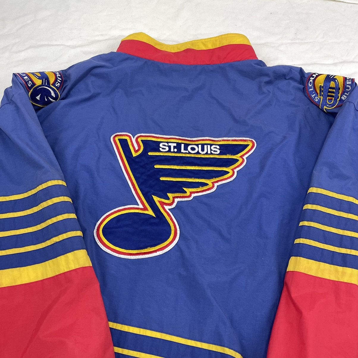 Apex 90s Vintage ST. LOUIS BLUE by APEX Bomber Jacket #1870/08 Size US XL / EU 56 / 4 - 2 Thumbnail