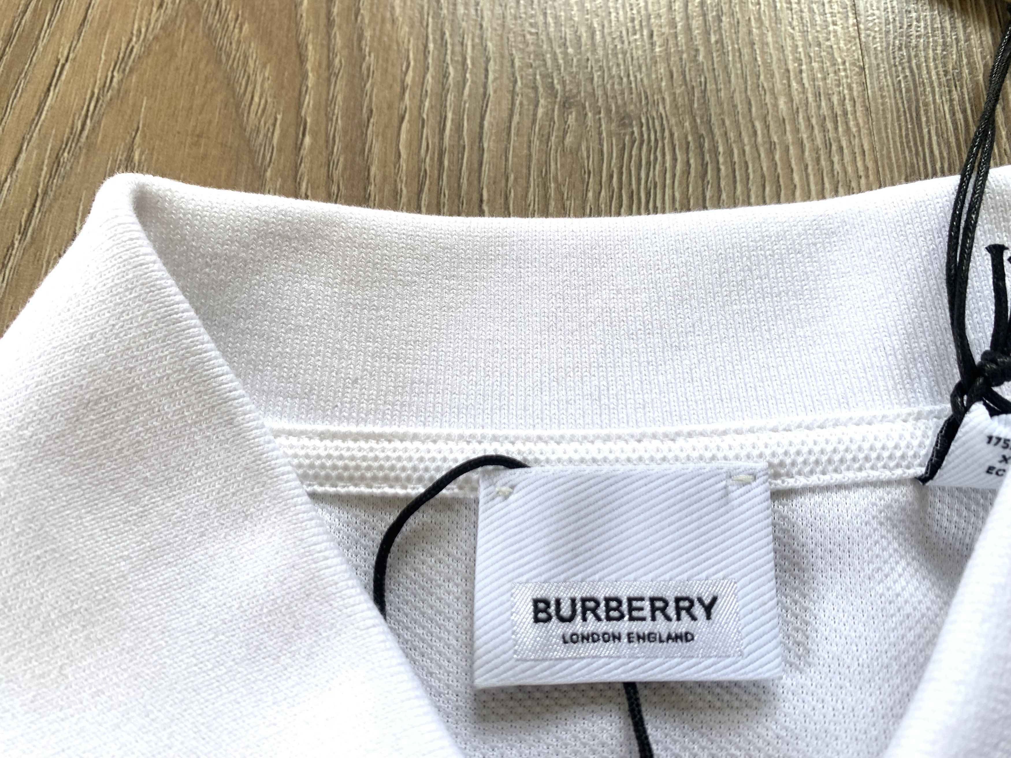 Burberry Burberry Malleco Womens White Cotton Polo Size XS / US 0-2 / IT 36-38 - 5 Thumbnail