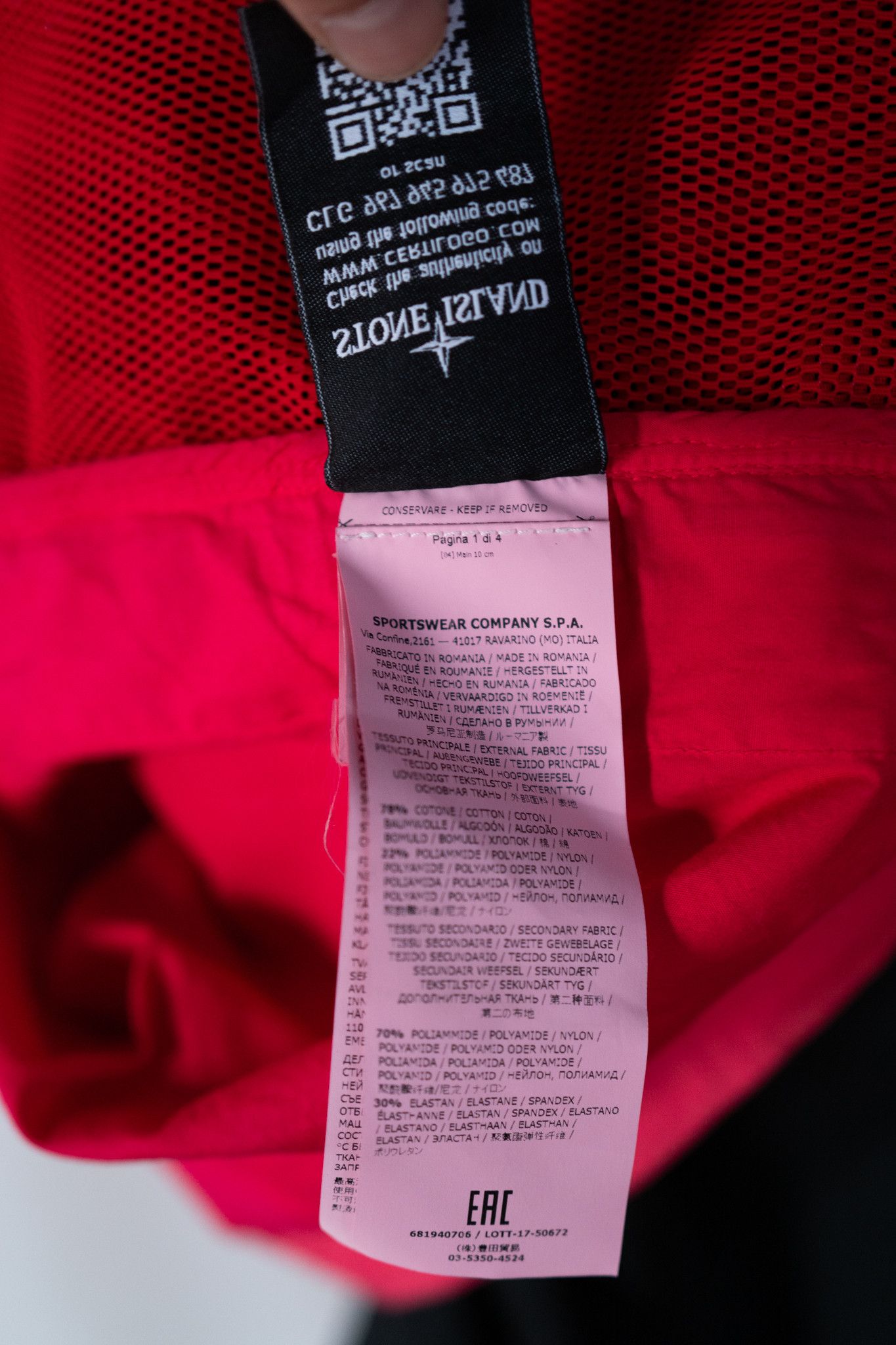 Stone Island Shadow Project SHADOW PROJECT SHORT SLEEVE PULLOVER PINK/RED SZ. M NWT Size US M / EU 48-50 / 2 - 10 Thumbnail