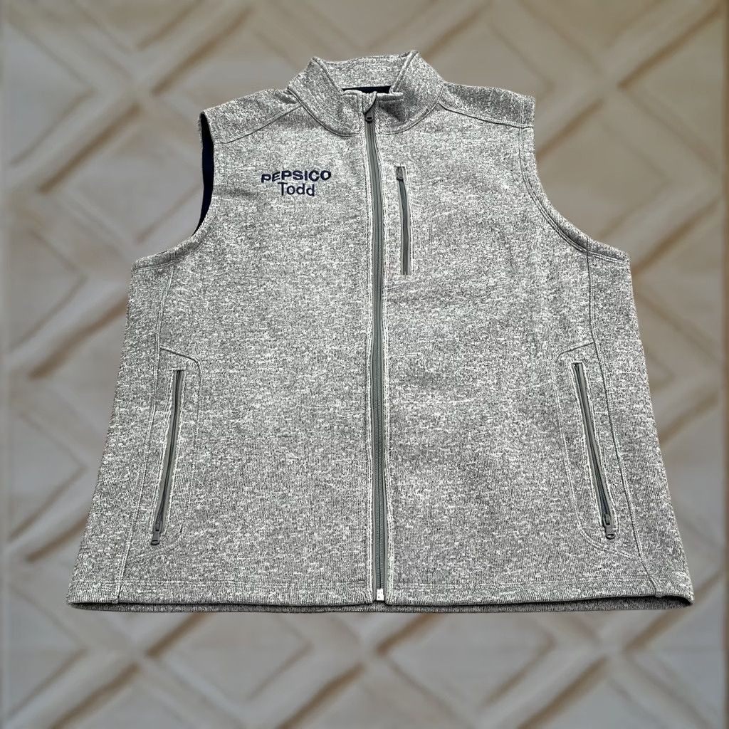 Vineyard Vines Vineyard Vines Gray Harbor Mountain Fleece Vest Large Mens Stand-Up Collar Full Zip Pockets Outdoor Outdoorwear Casual Travel Size US L / EU 52-54 / 3 - 1 Thumbnail