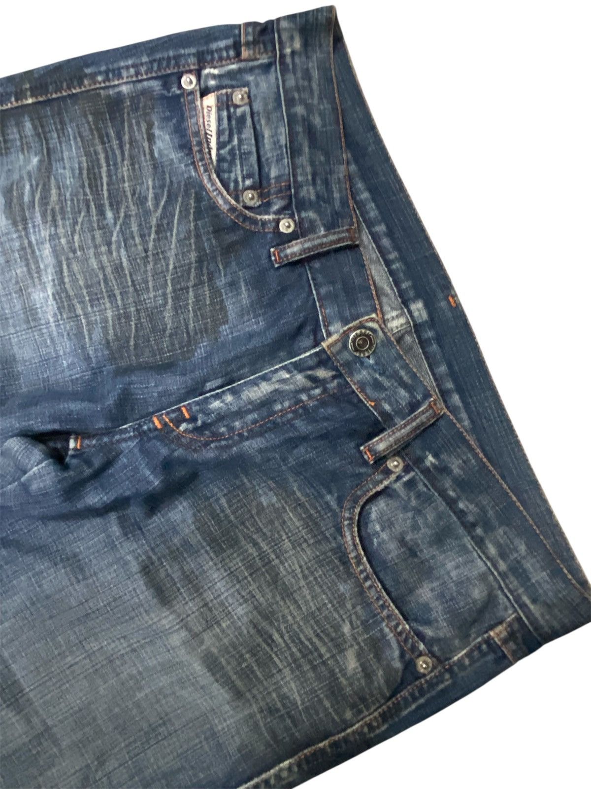 Diesel 2000S DIESEL INDUSTRY DENIM DIVISION FADED BOOTCUT JEANS Size 29" - 3 Thumbnail