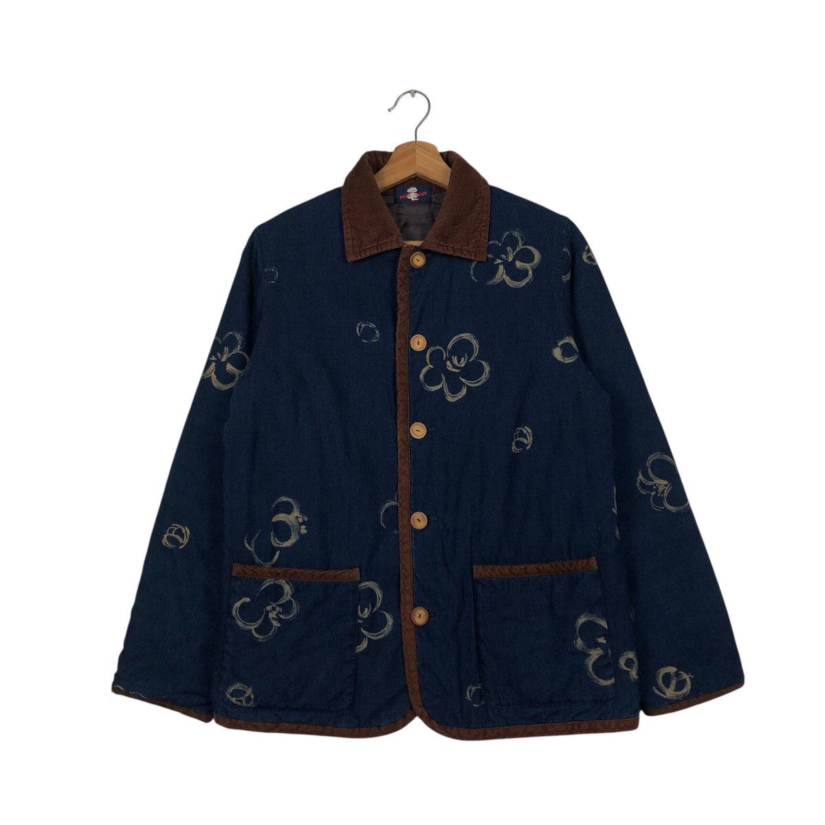 45rpm 📌Vintage Indigo Denim Button Chore Jacket Japan Made Size US M / EU 48-50 / 2 - 2 Thumbnail