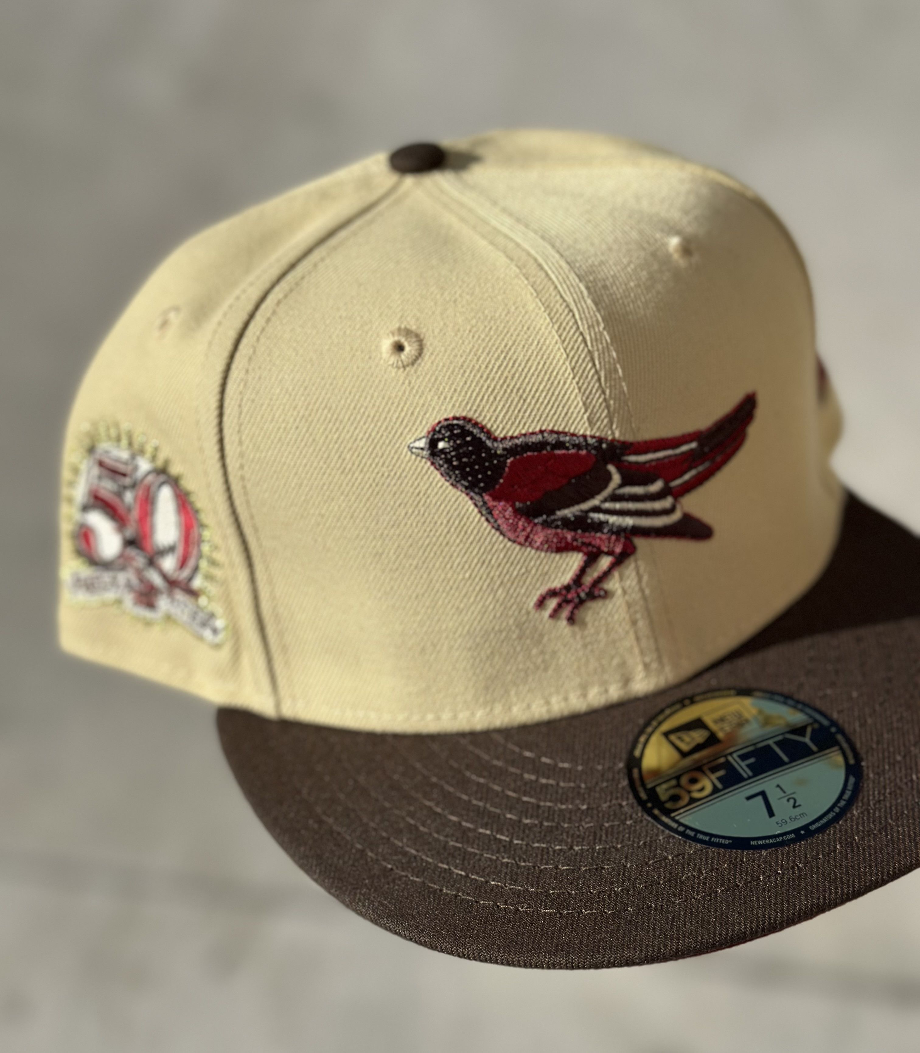 Hat Club 7 1/2 Baltimore Orioles 50th Anniversary Patch Size ONE SIZE - 1 Thumbnail