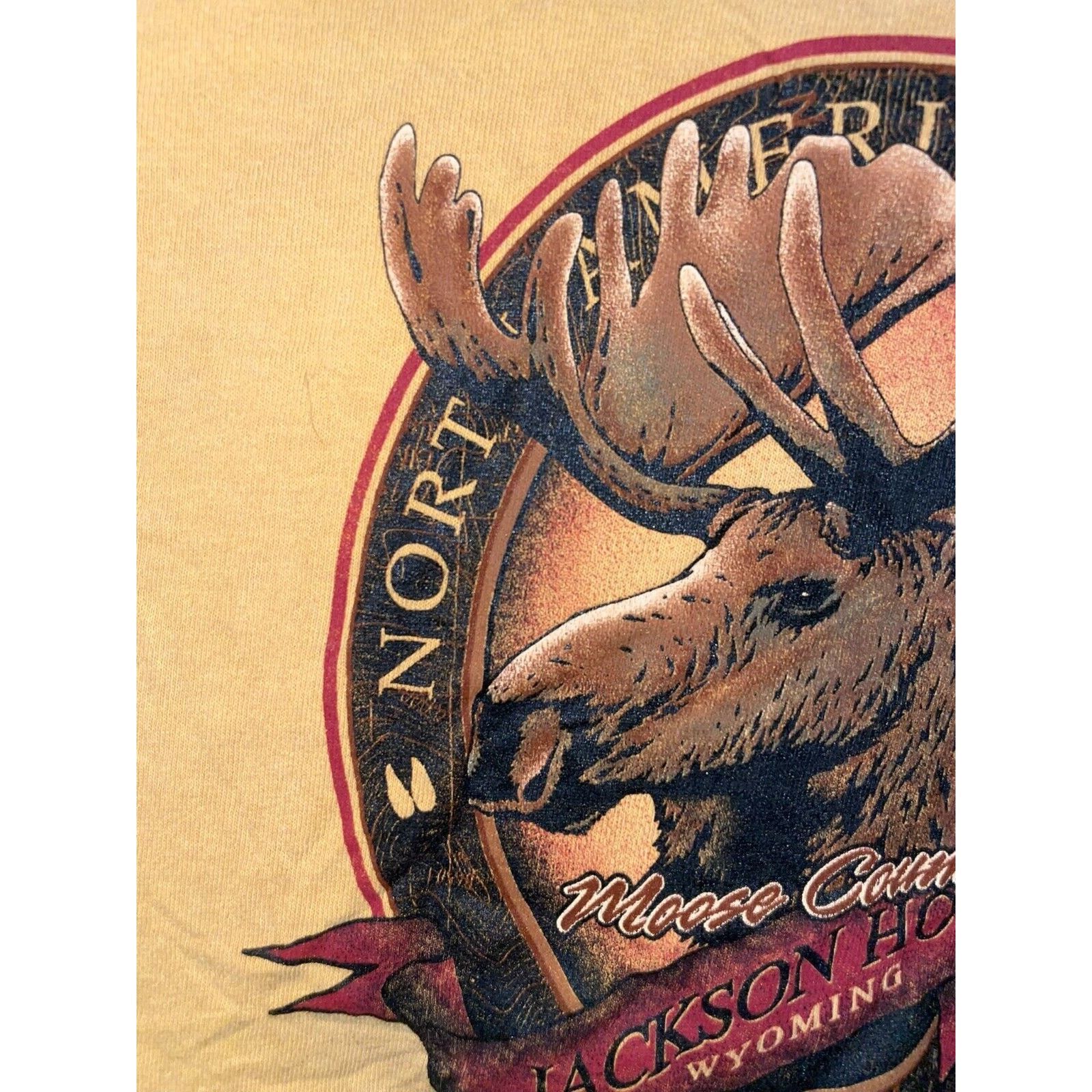 Vintage Vintage Moose Shirt North American Animal Jackson Hole 90s Size US XL / EU 56 / 4 - 3 Thumbnail
