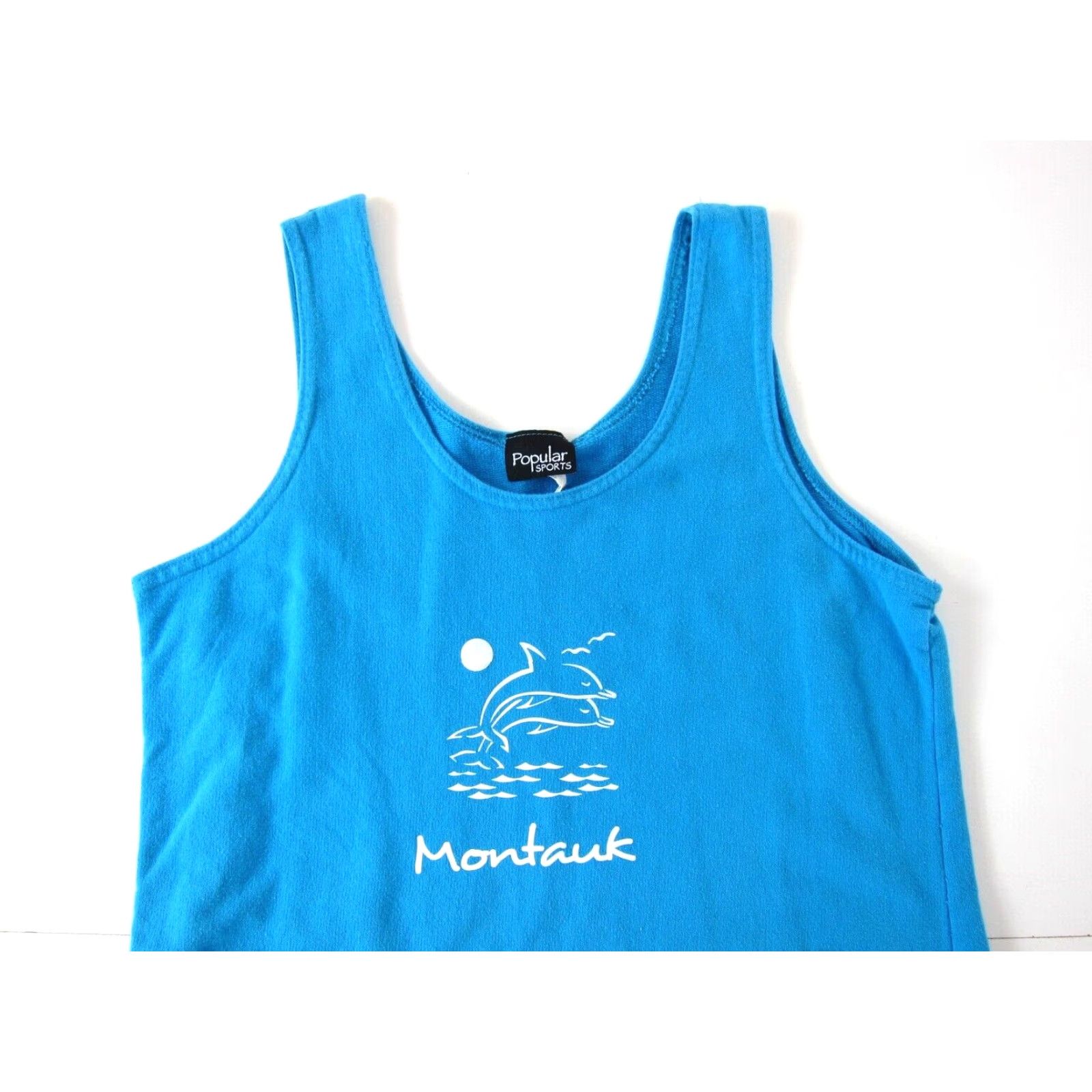 Vintage VINTAGE Popular Sports Montauk New York Blue Cotton Tunic Tank Dress M Womens Size M / US 6-8 / IT 42-44 - 3 Thumbnail
