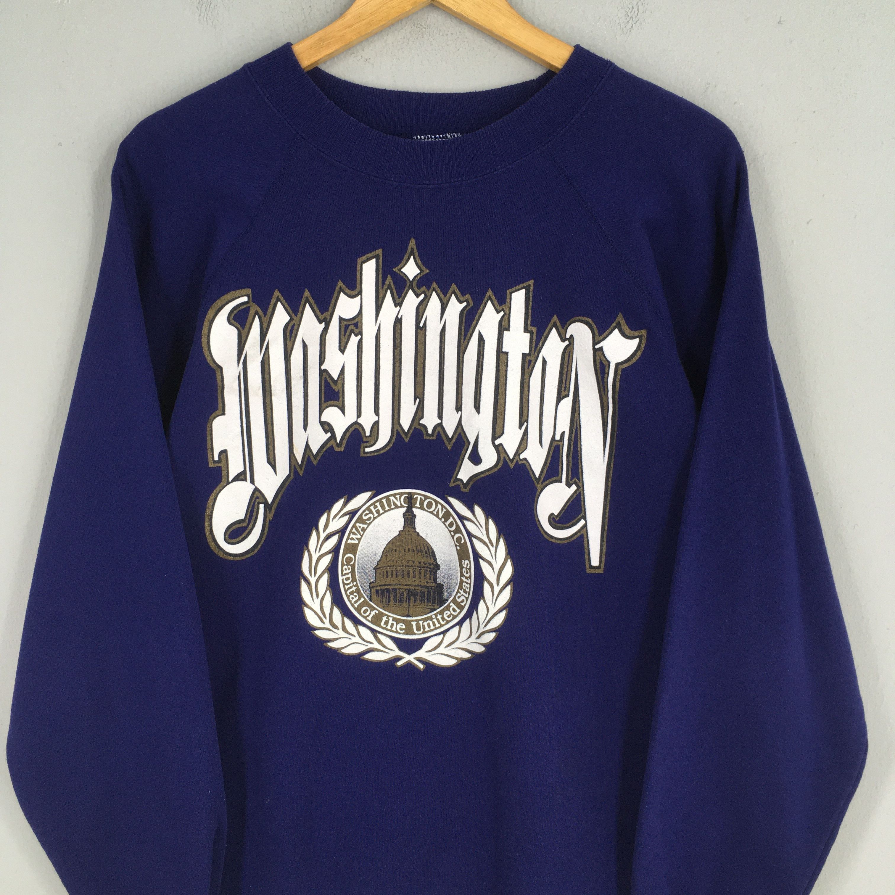 Vintage Vintage Washington Capital Of United States Sweatshirt M Size US M / EU 48-50 / 2 - 2 Thumbnail