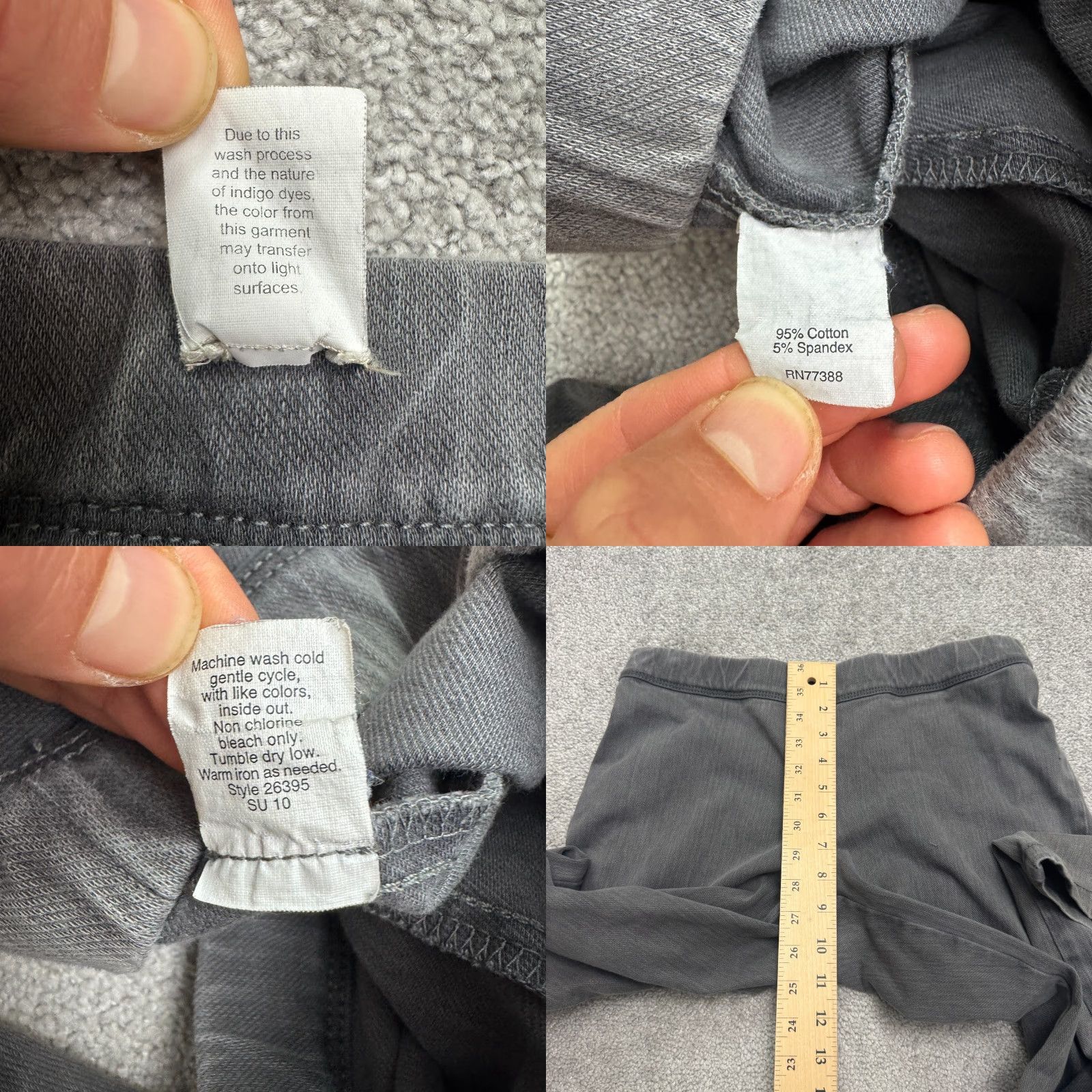 J.Crew VINTAGE J.CREW Women's Jeggings Ankle Zip Pull On Denim Pants Size 6 High Rise Gray Stretch Size 28" / US 6 / IT 42 - 8 Thumbnail