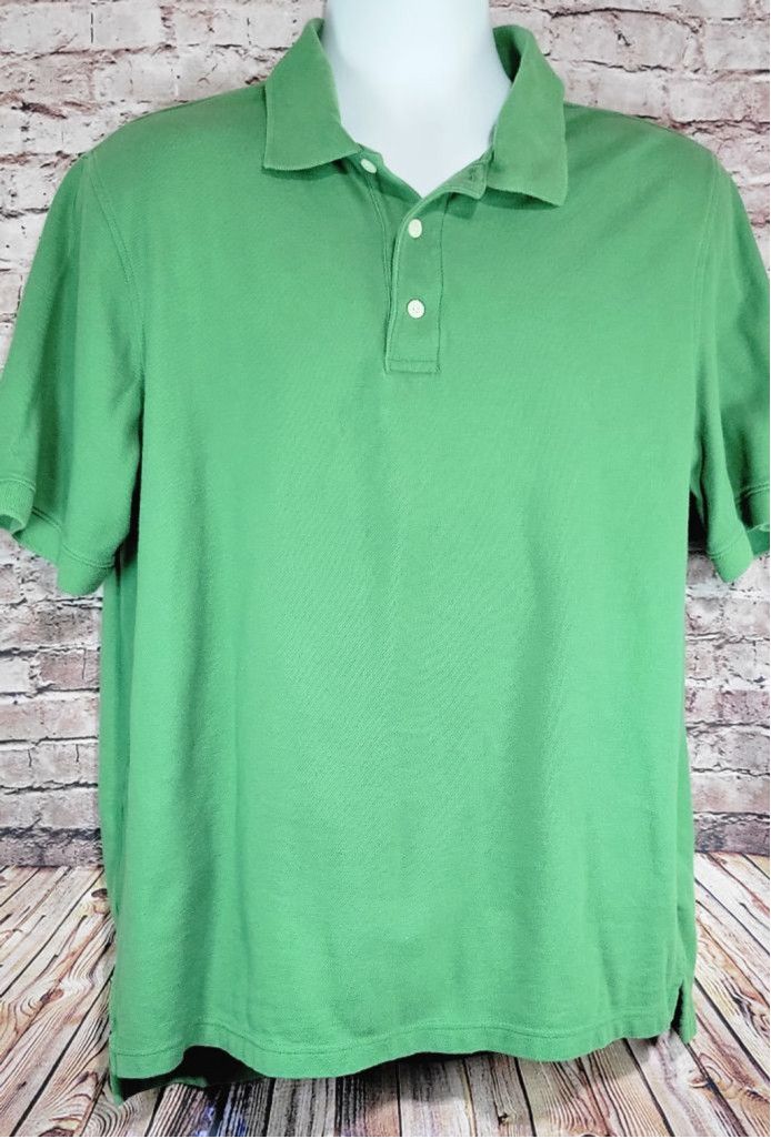 Croft & Barrow Men's Croft & Barrow Easy Care Pique Green Polo Shirt Size L Size US L / EU 52-54 / 3 - 1 Thumbnail