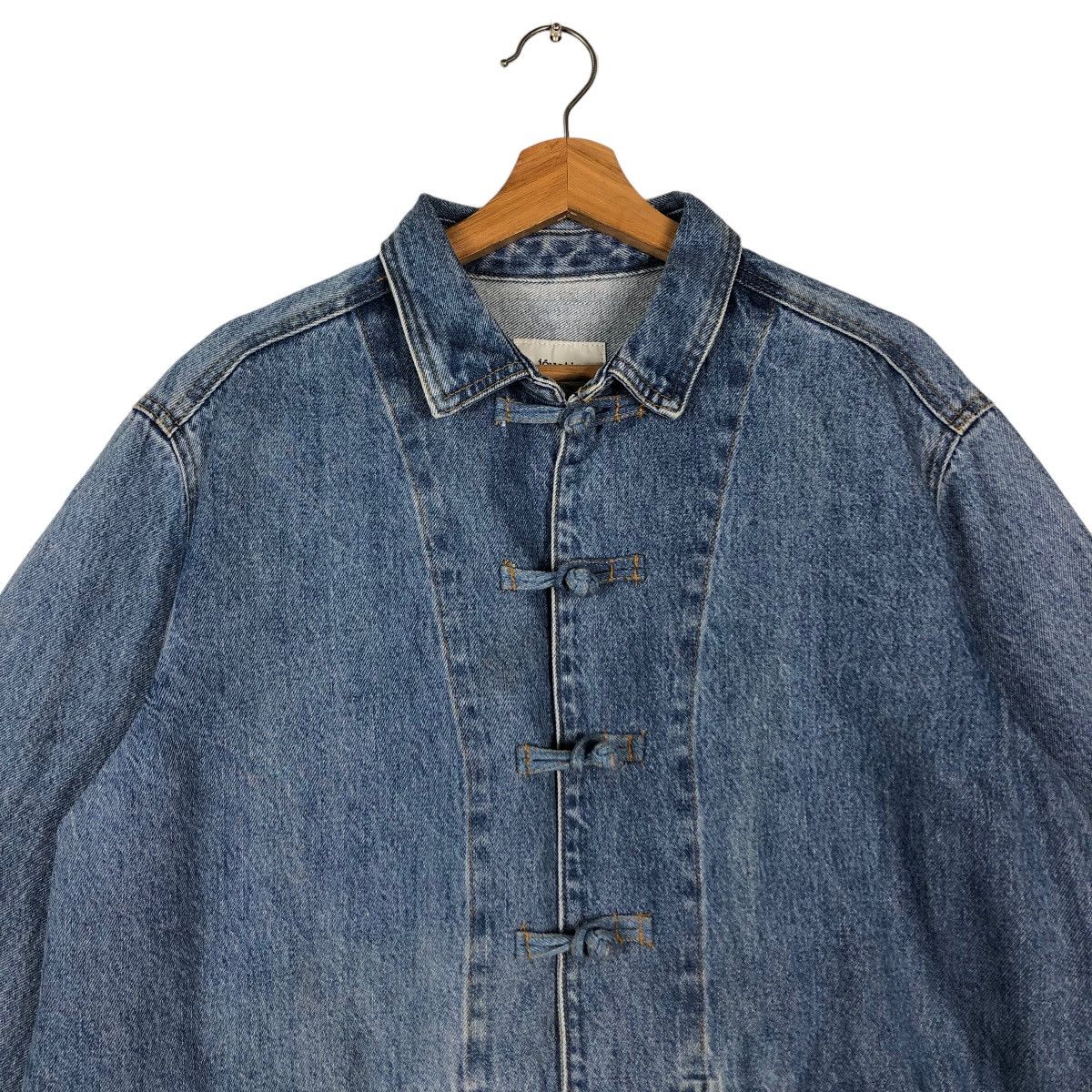 Japanese Brand 🔥Distressed Denim Jacket Jouetie Tokyo Inspire Issey Miyake Size US M / EU 48-50 / 2 - 2 Thumbnail