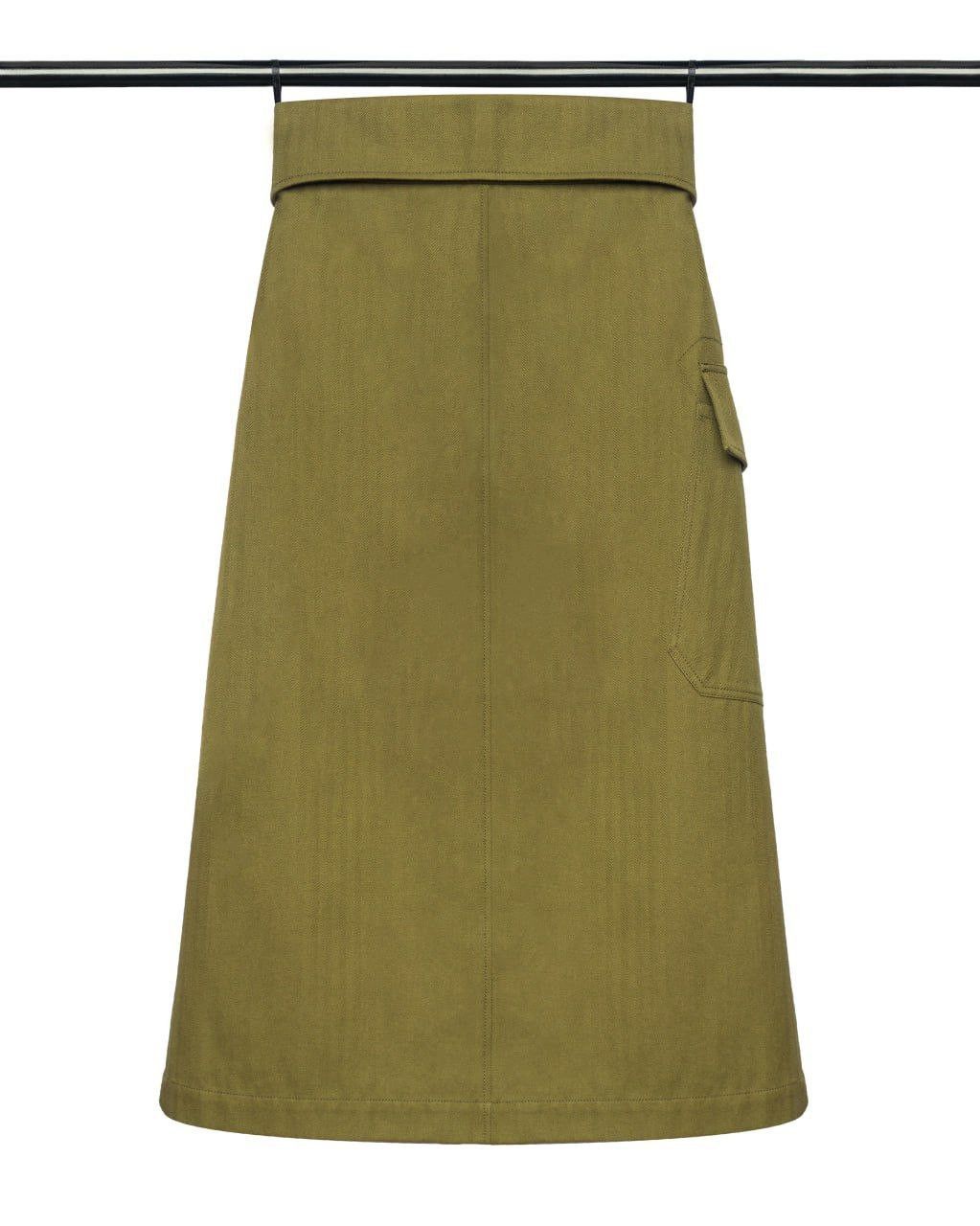 Kenzo KENZO / Wrap Midi Skirt in Cotton & Linen Size 26" / US 2 / IT 38 - 5 Thumbnail