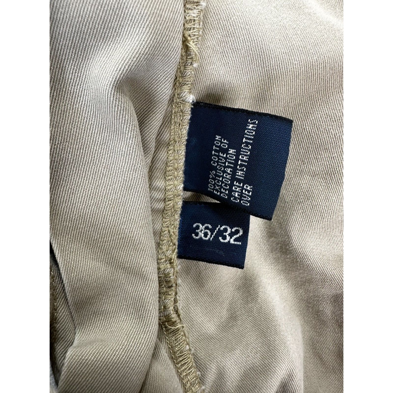 Polo Ralph Lauren Polo Ralph Lauren Prospect Chino Pants Mens 36x32 Beige Flat Front Cotton Twill Straight Regular Pockets Classic Size US M / EU 48-50 / 2 - 5 Thumbnail