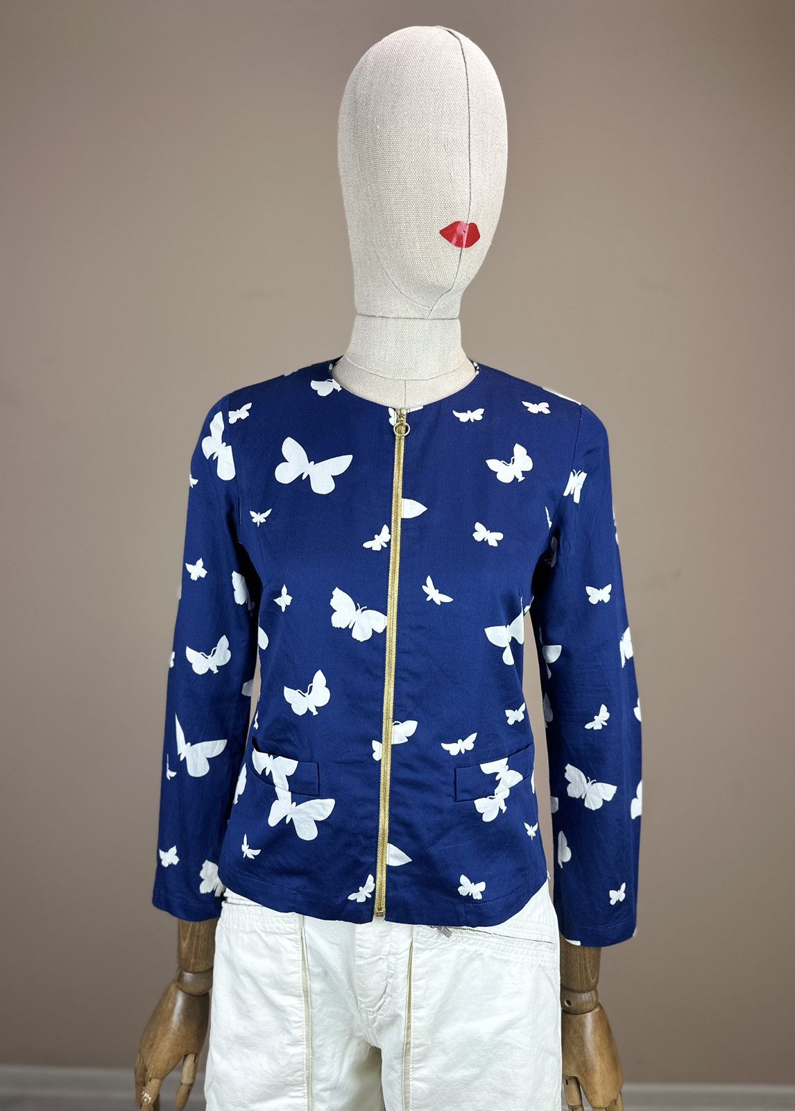 agnes b. Agnes B made in Japan butterfly jacket zip bomber car coat S Size S / US 4 / IT 40 - 2 Thumbnail